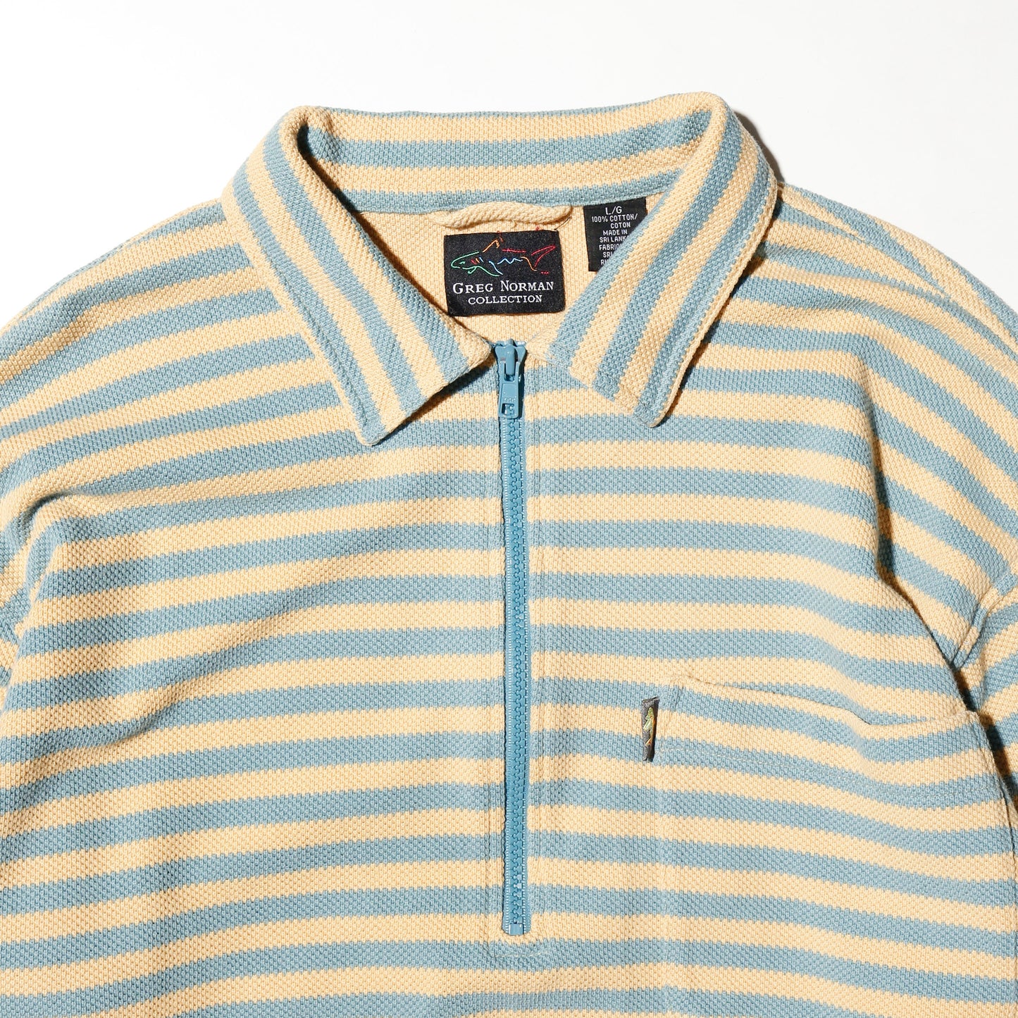 *one-off hybrid half zip polo pullover