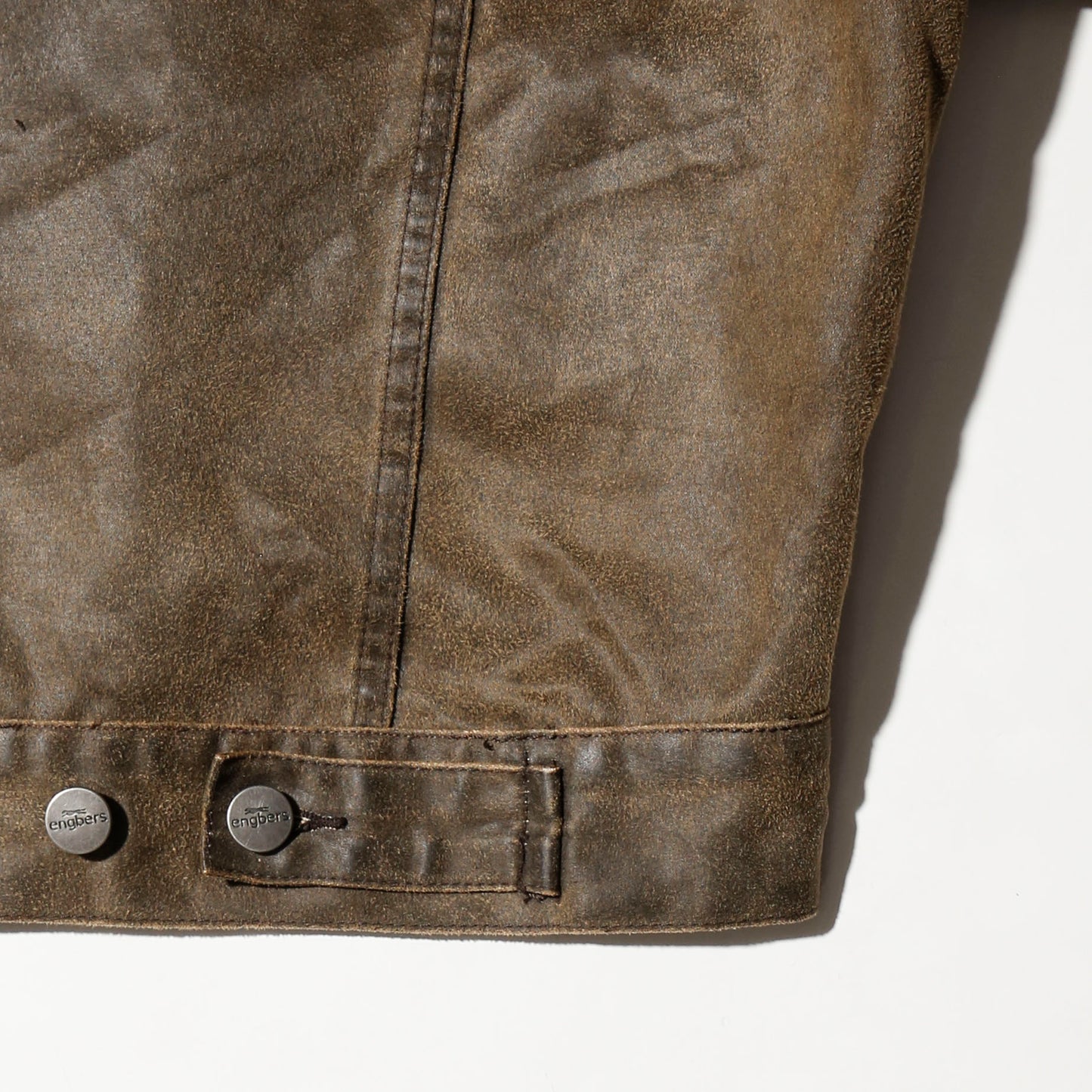 *one-off unbalance wax trucker jacket