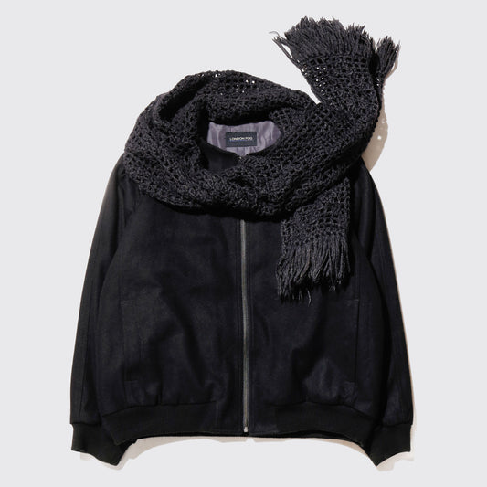 *one-off london fog with muffler wool jacket
