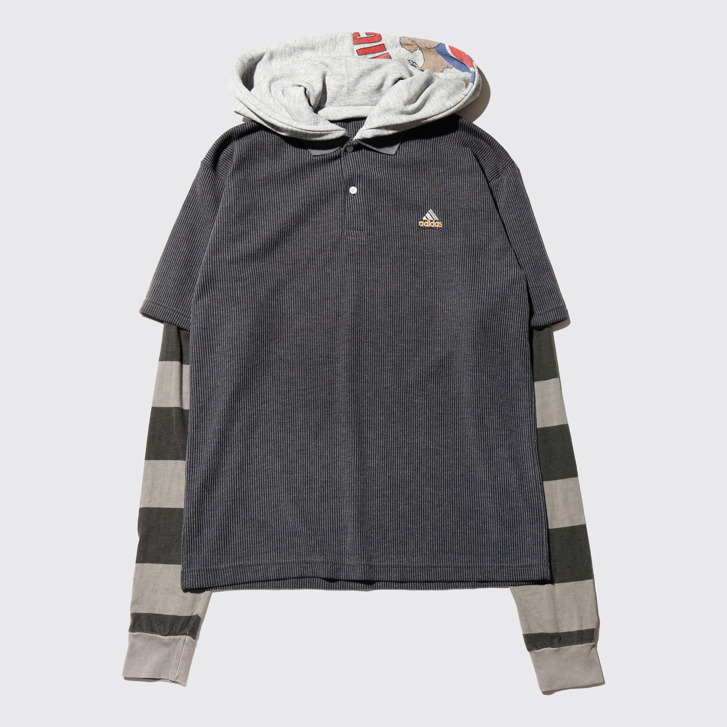 *one-off hybrid polo hoodie