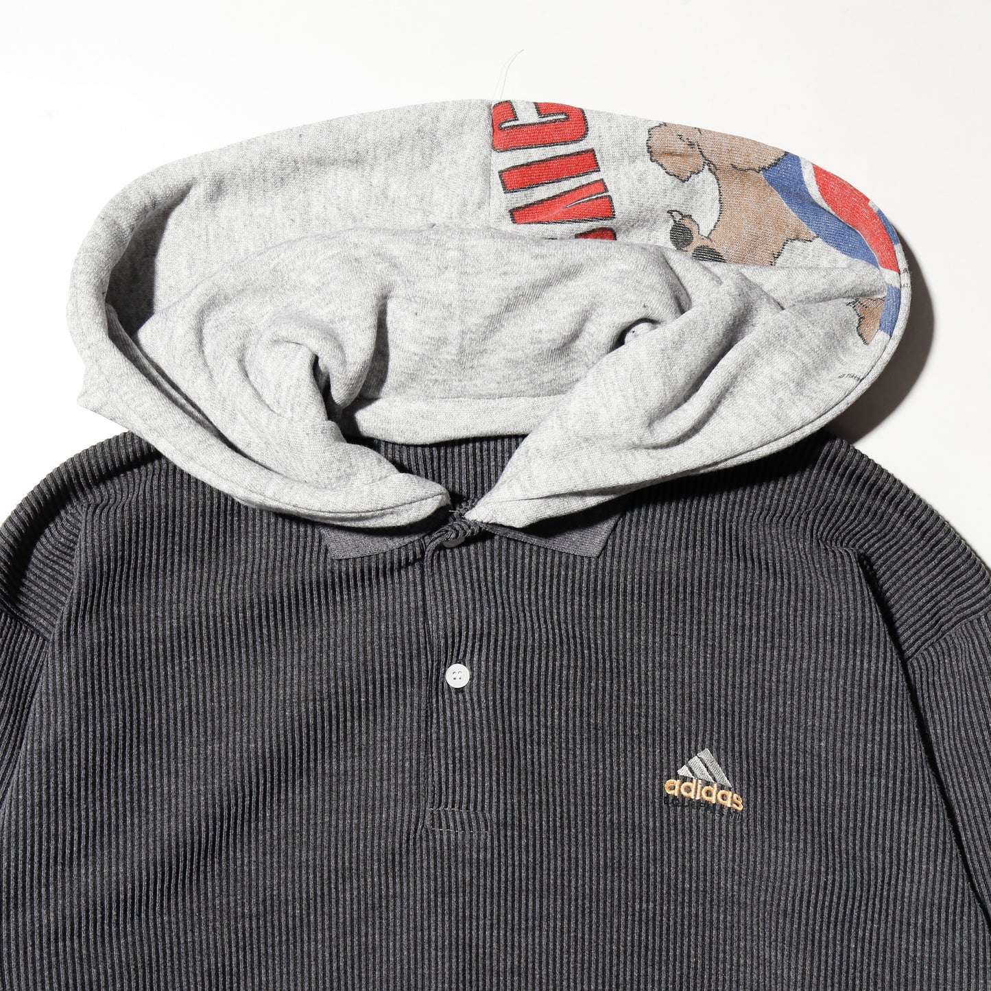 *one-off hybrid polo hoodie