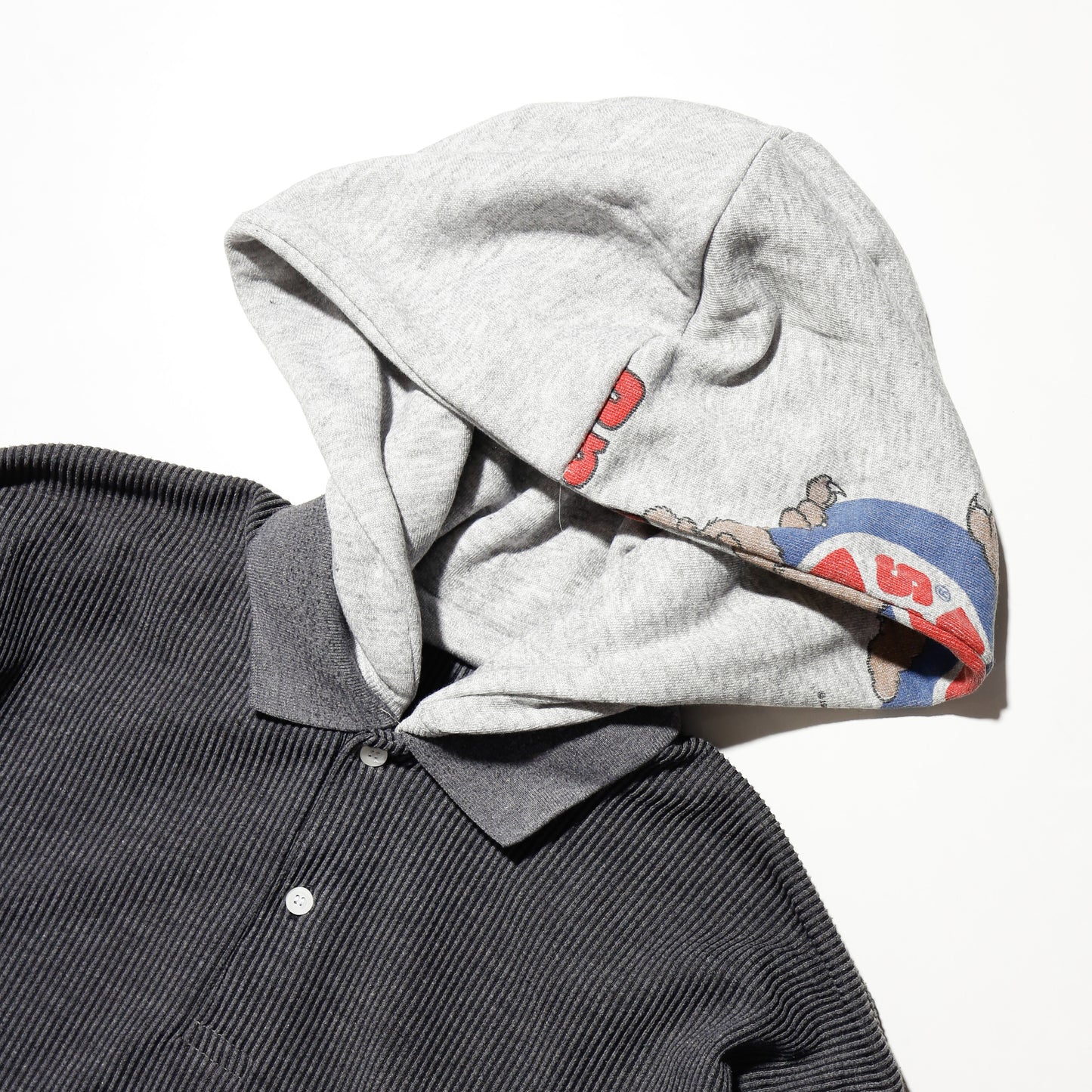 *one-off hybrid polo hoodie