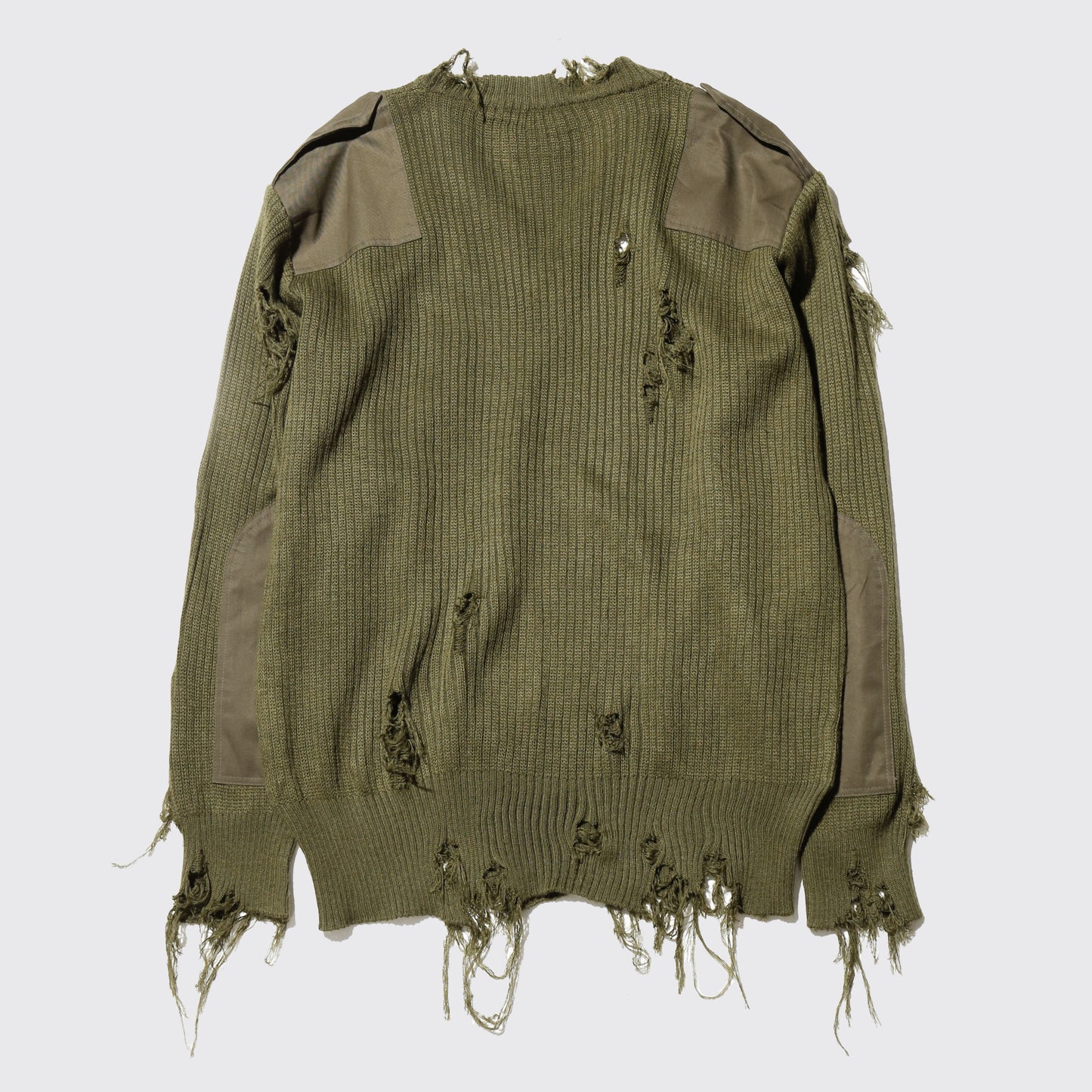 *one-off broken command sweater , with aging kapper badge