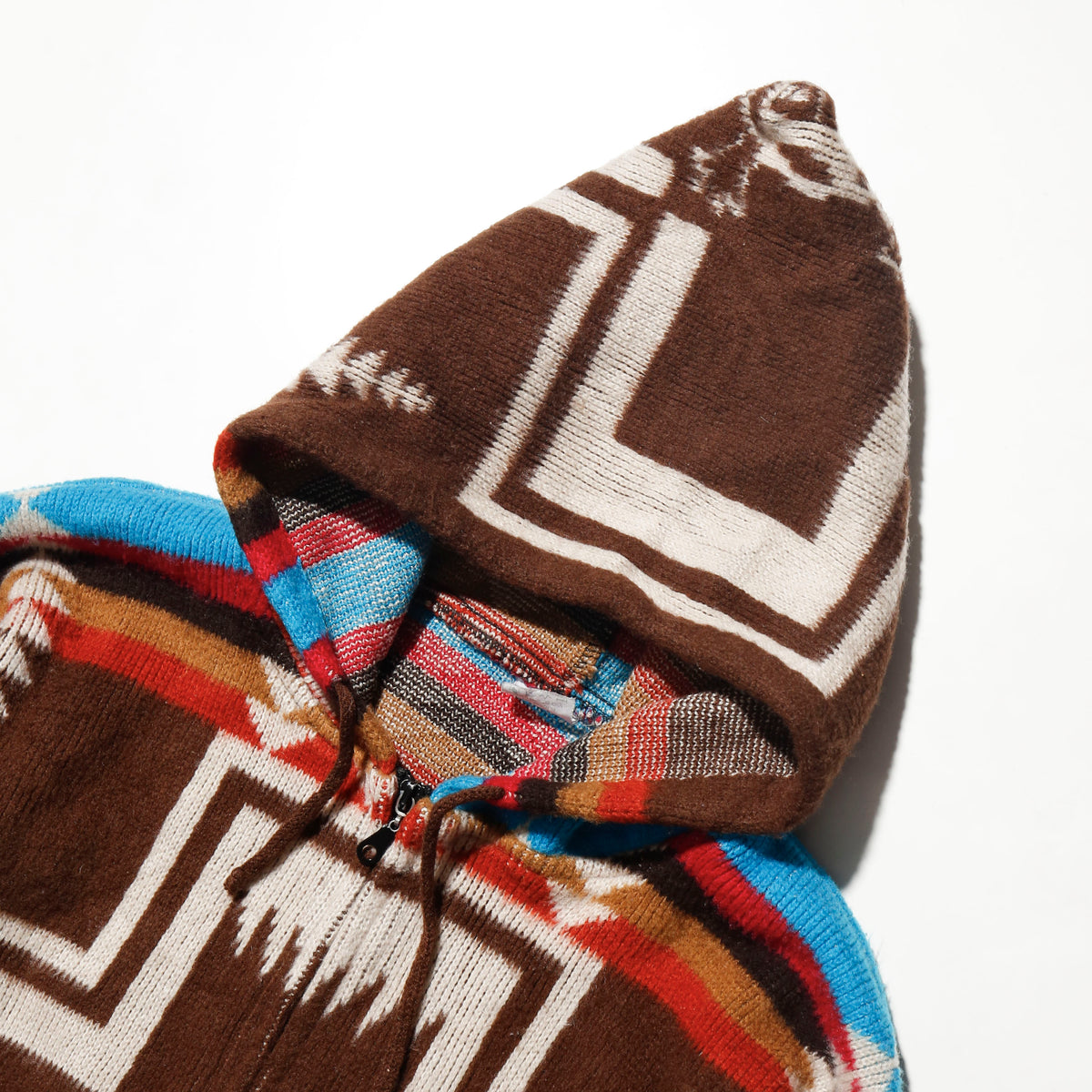 vintage harding turtle ecuador knit hoodie