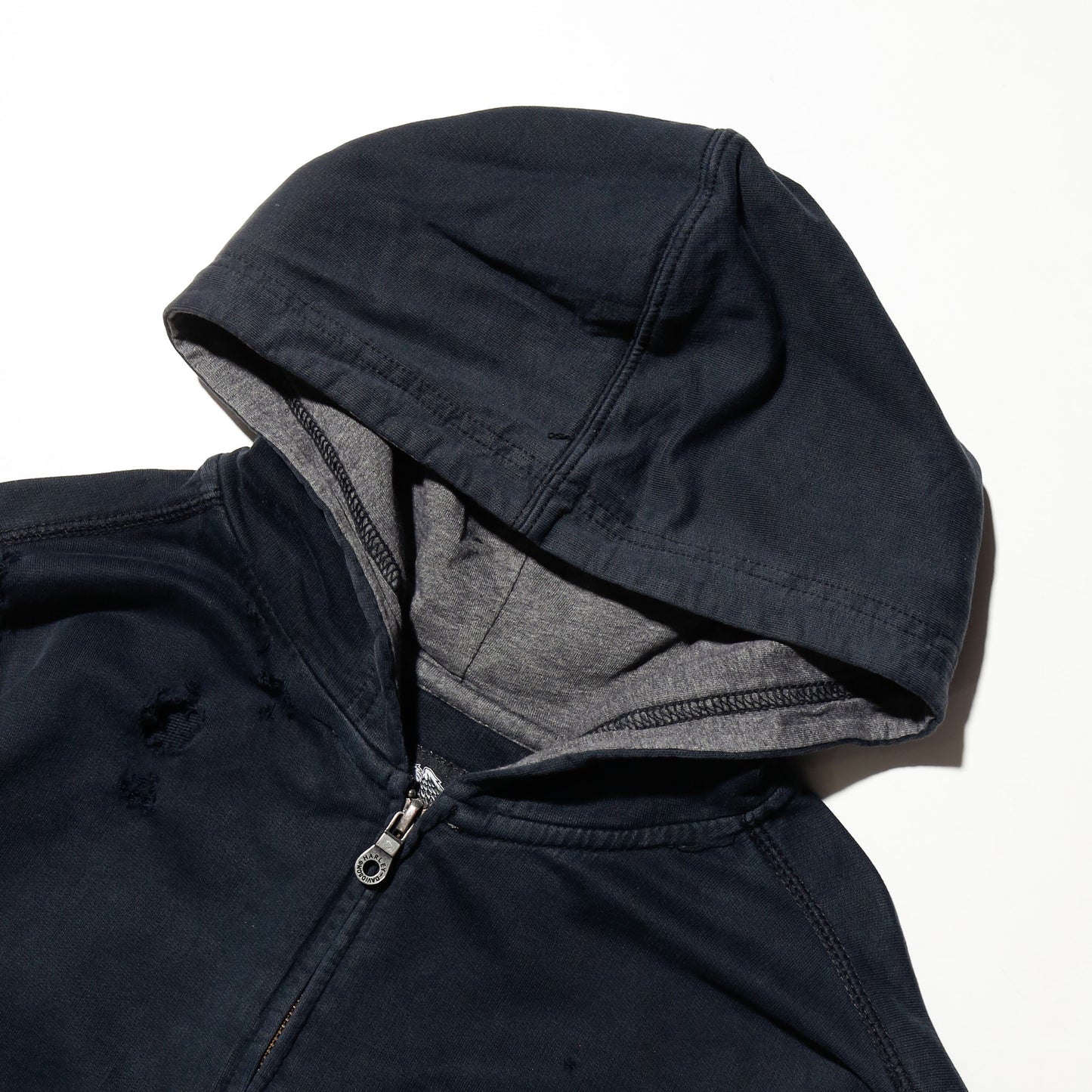 *one-off harley-davidson skull broken hoodie