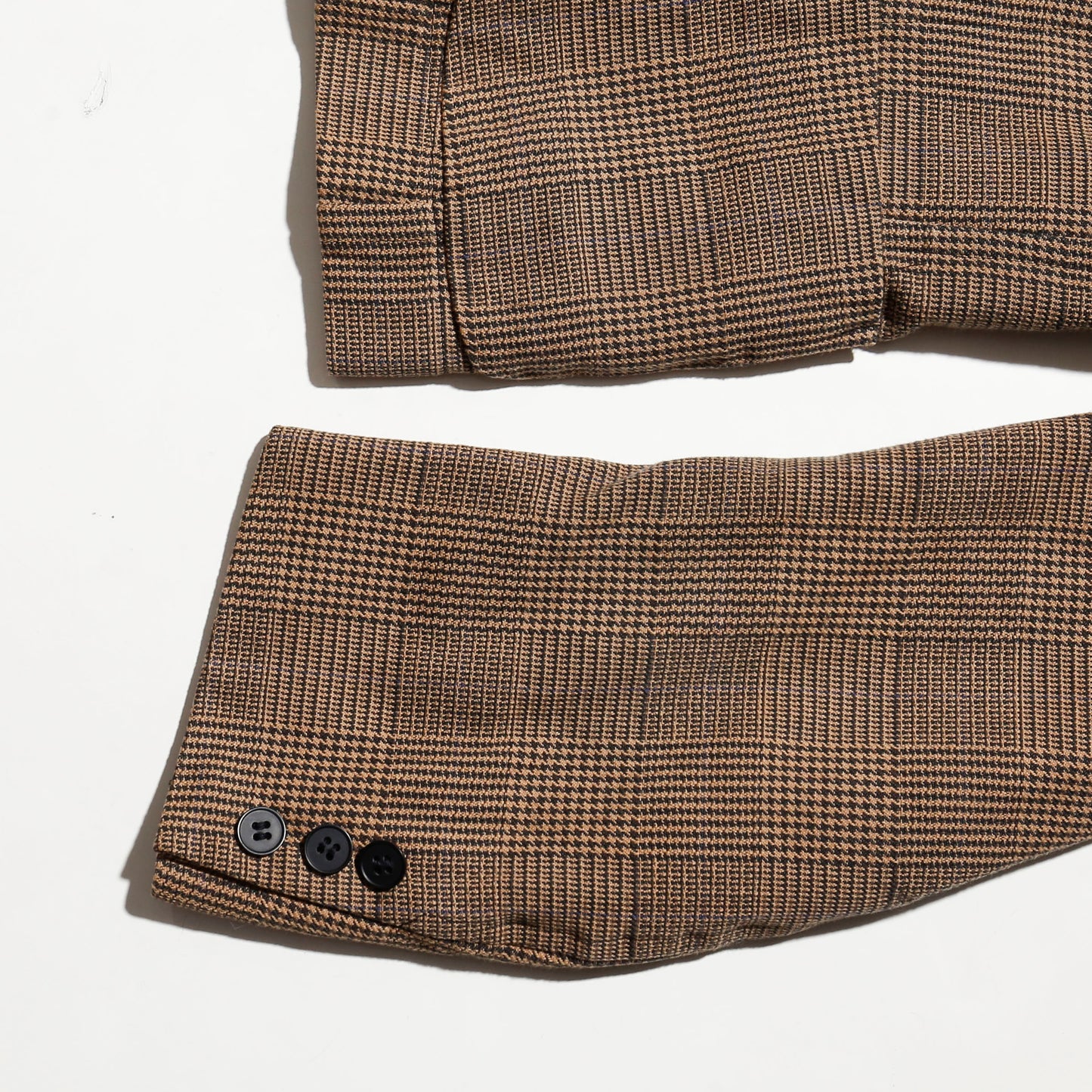vintage 90's Christpher Nemeth glen check draping set up
