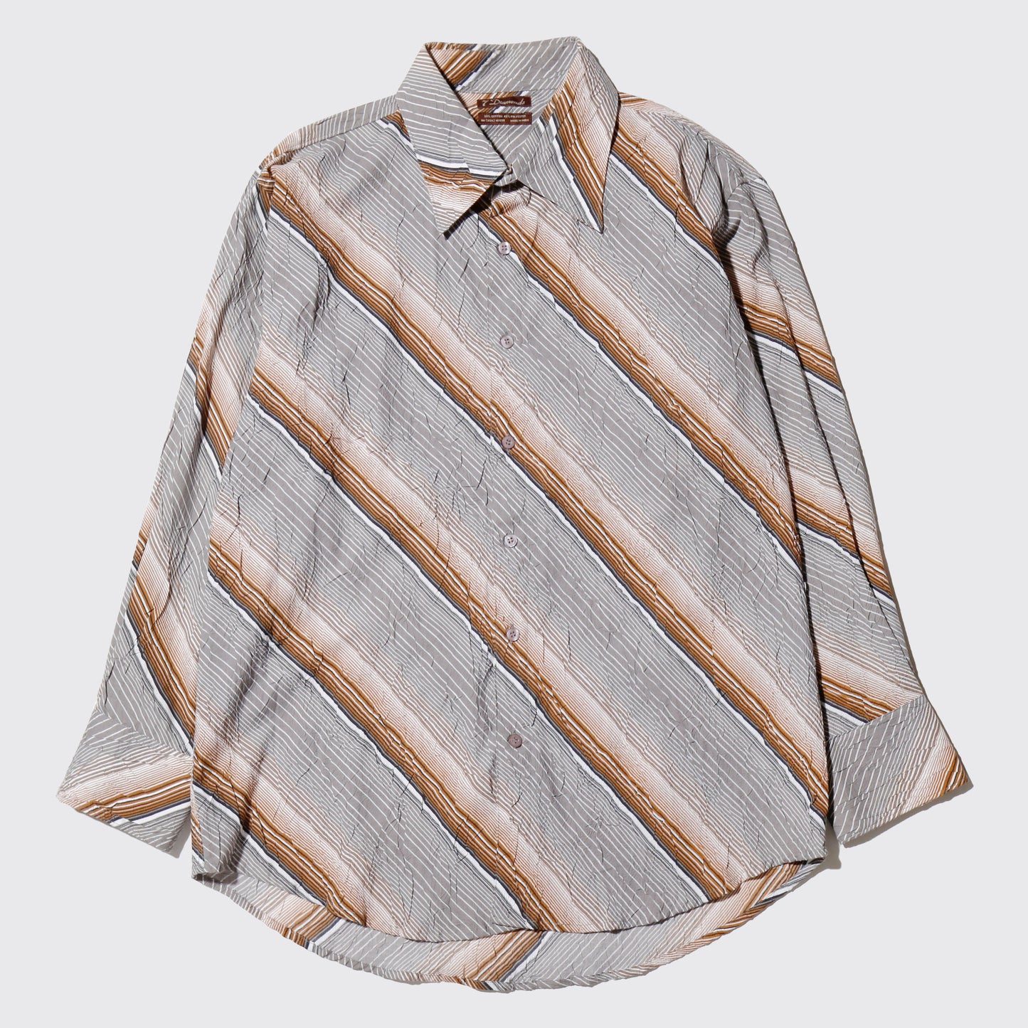 vintage wrinkle slanting shirt