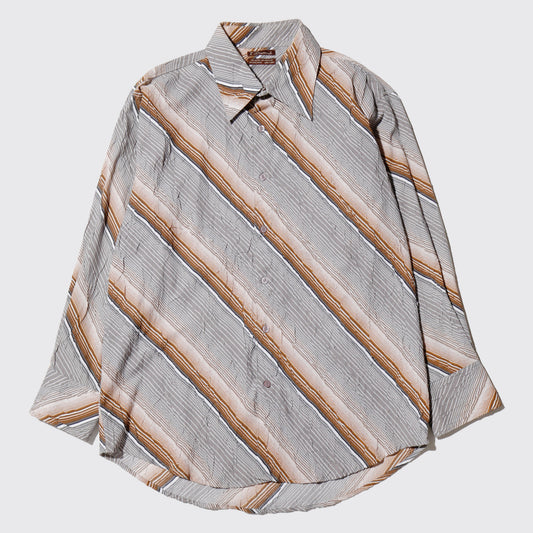 vintage wrinkle slanting shirt