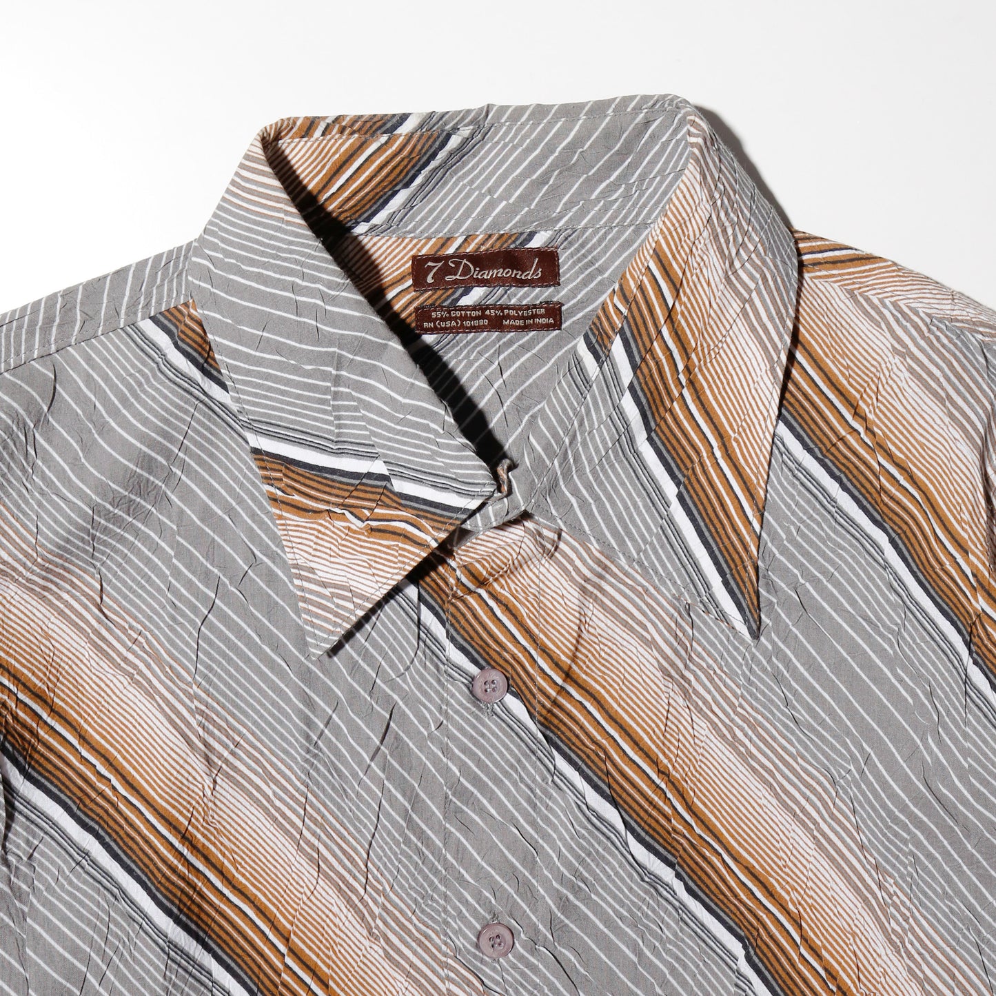 vintage wrinkle slanting shirt