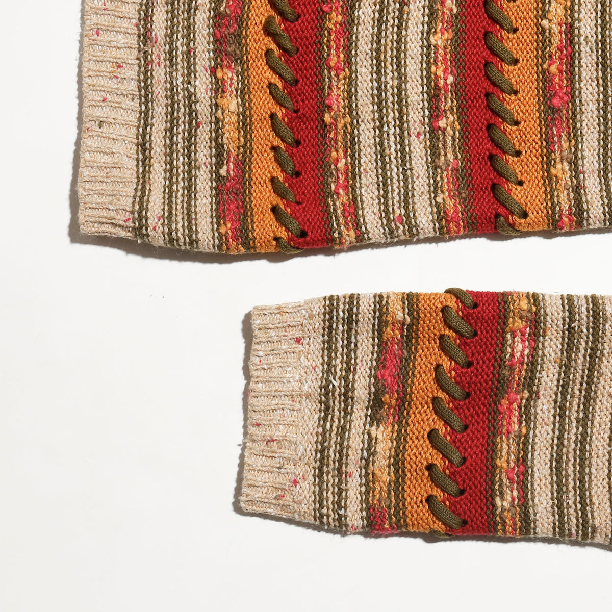 vintage lizwear stitched border cardigan