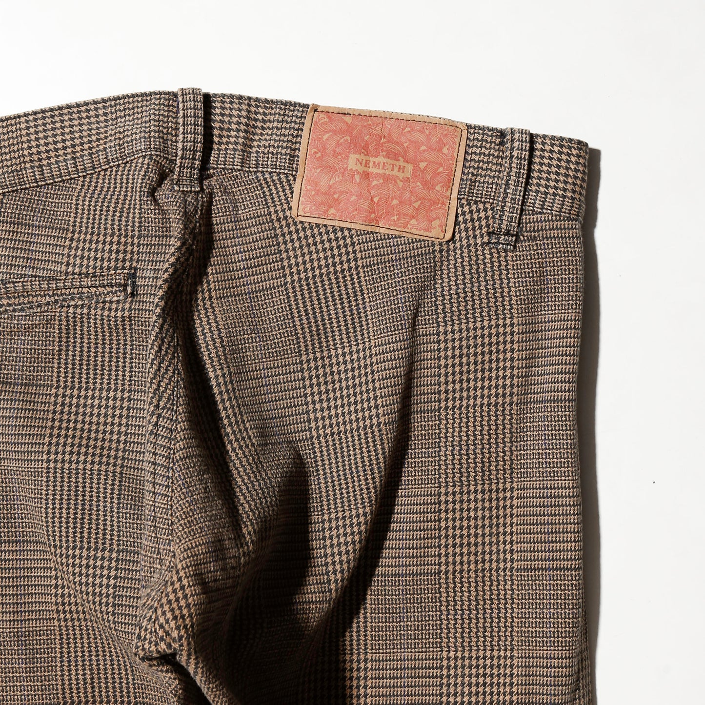 vintage 90's Christpher Nemeth glen check draping set up