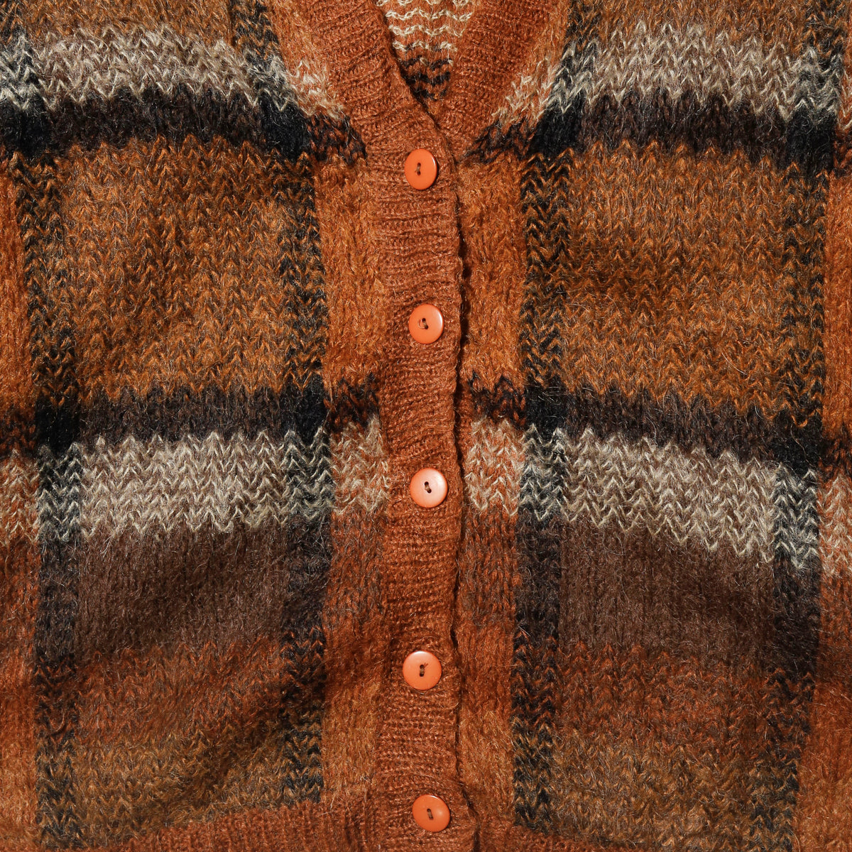 vintage 80's paul harris mohair check cardigan