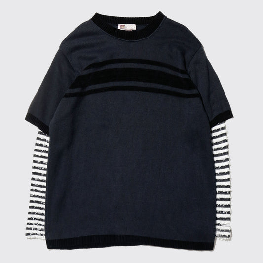 *one-off hybrid border sweater