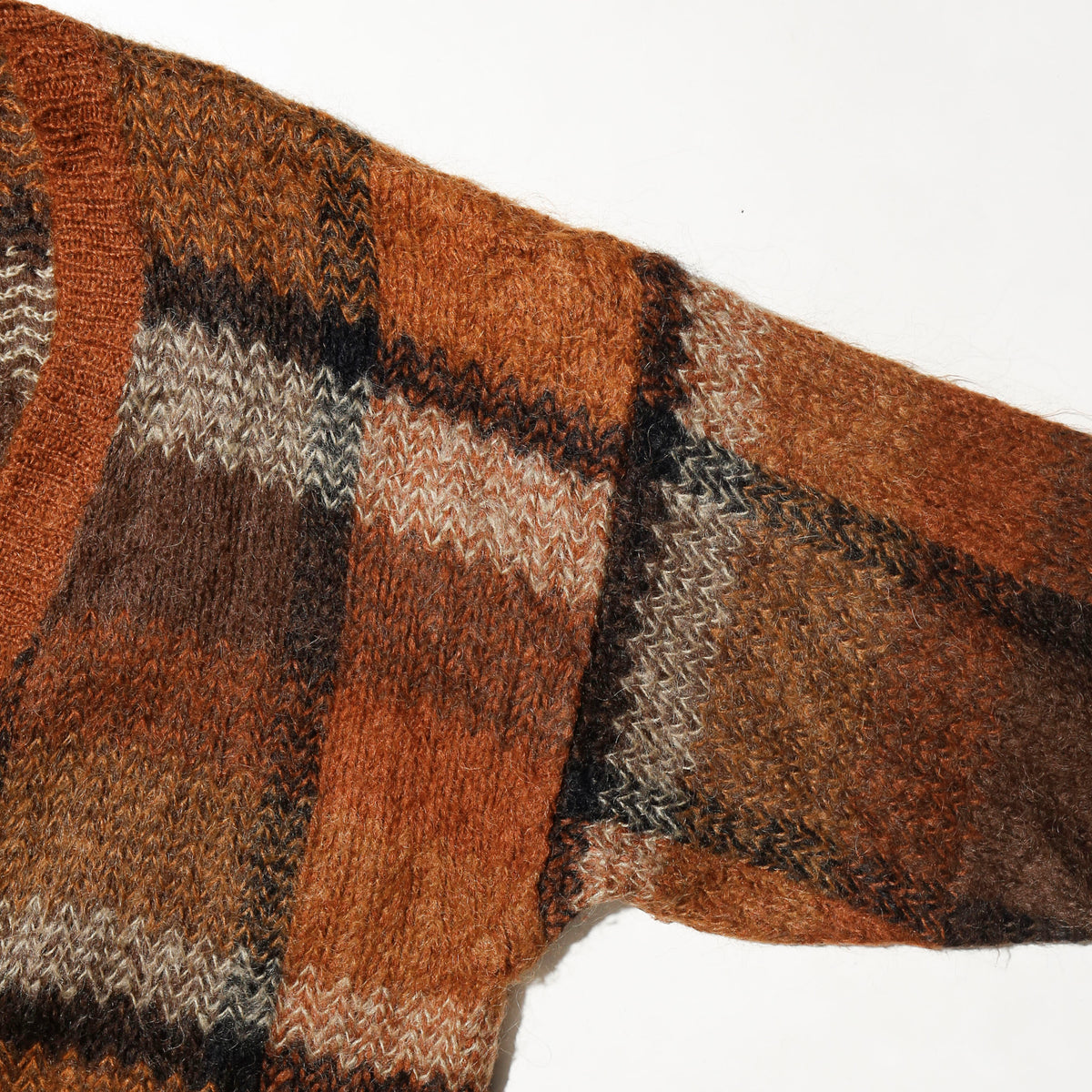 vintage 80's paul harris mohair check cardigan