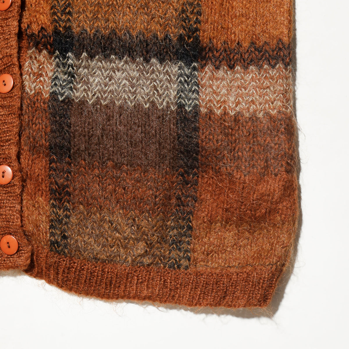vintage 80's paul harris mohair check cardigan