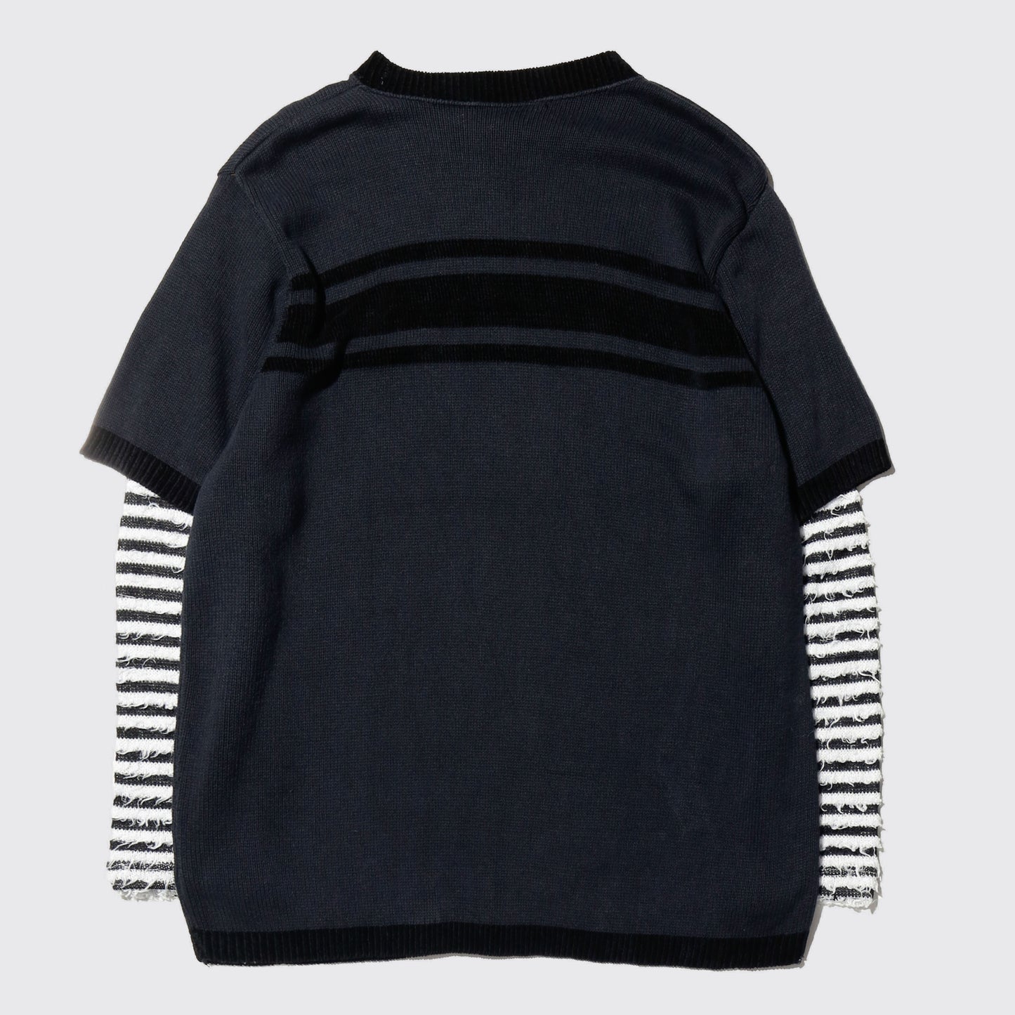 *one-off hybrid border sweater
