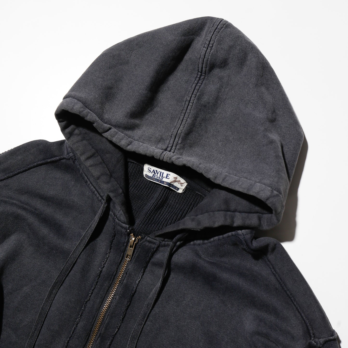 vintage savile road rib combi acid hoodie