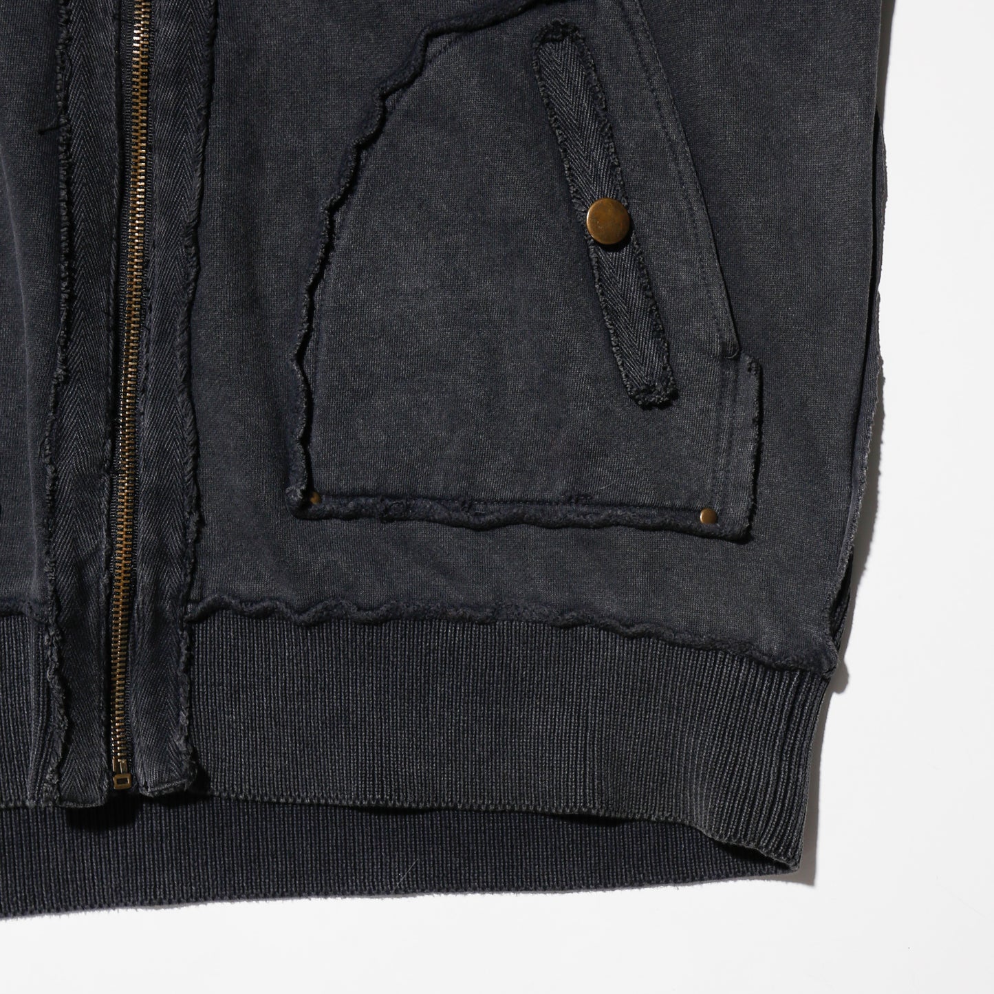 vintage savile road rib combi acid hoodie