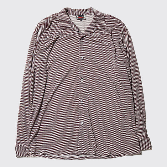 vintage checker pleats shirt