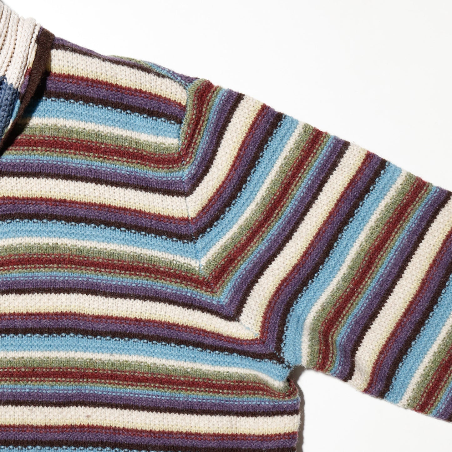 *one-off with muffler border knit jacket