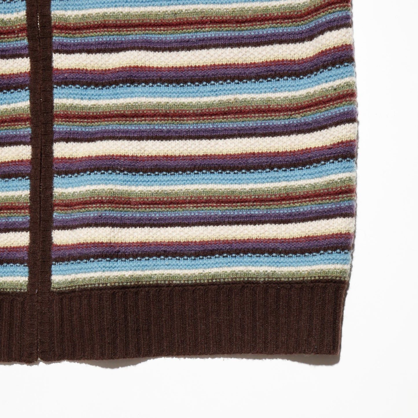 *one-off with muffler border knit jacket