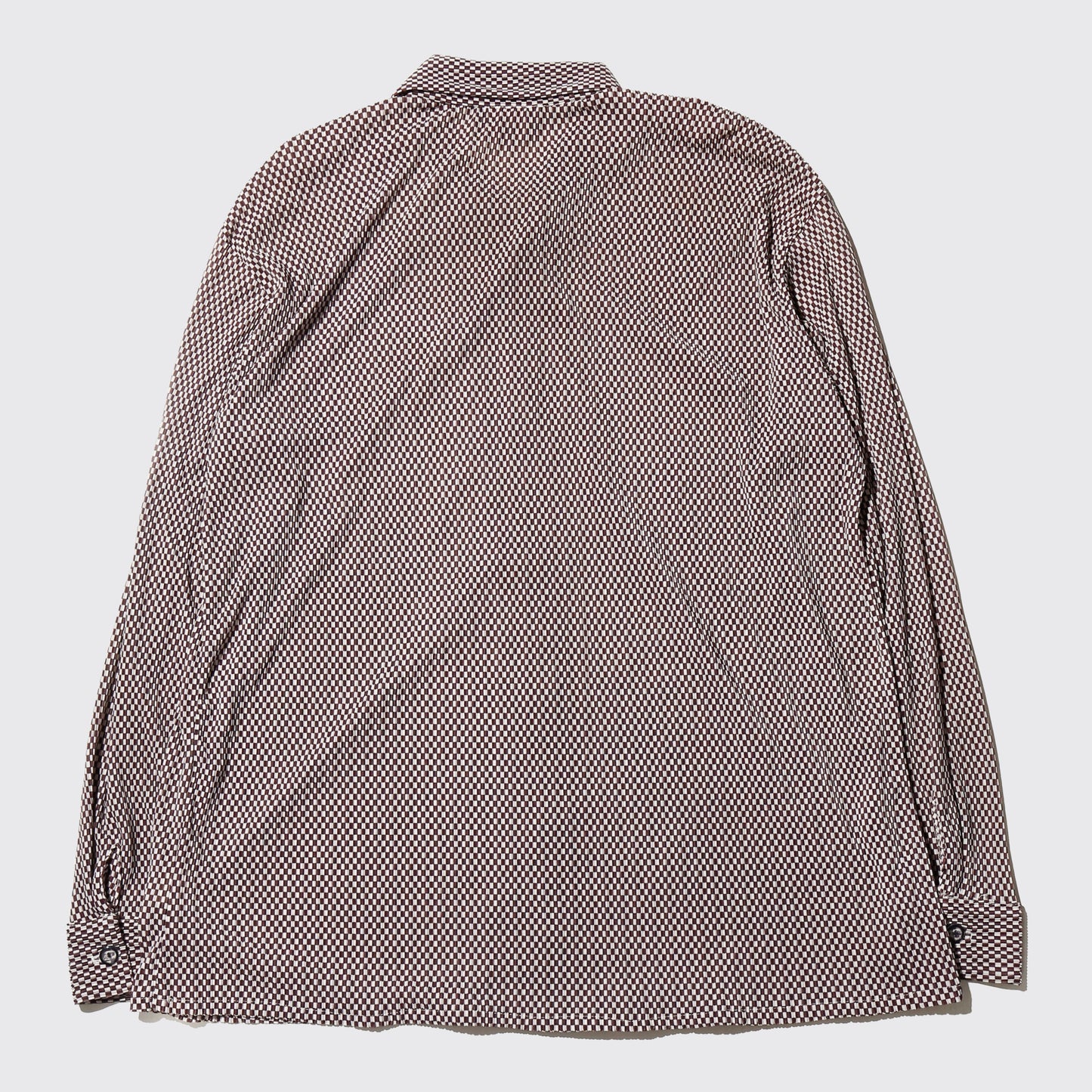 vintage checker pleats shirt