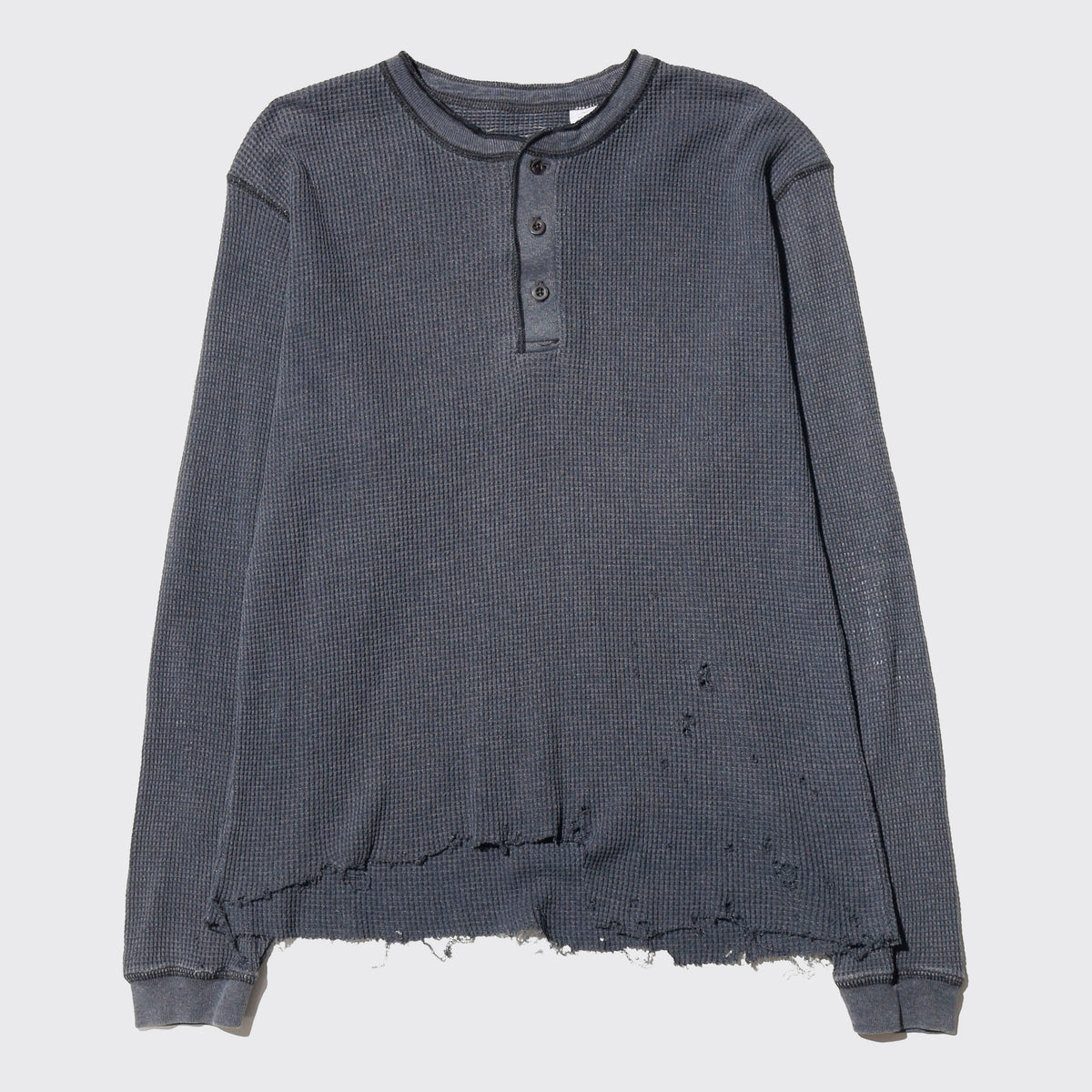 *one-off broken henry neck thermal cut sew