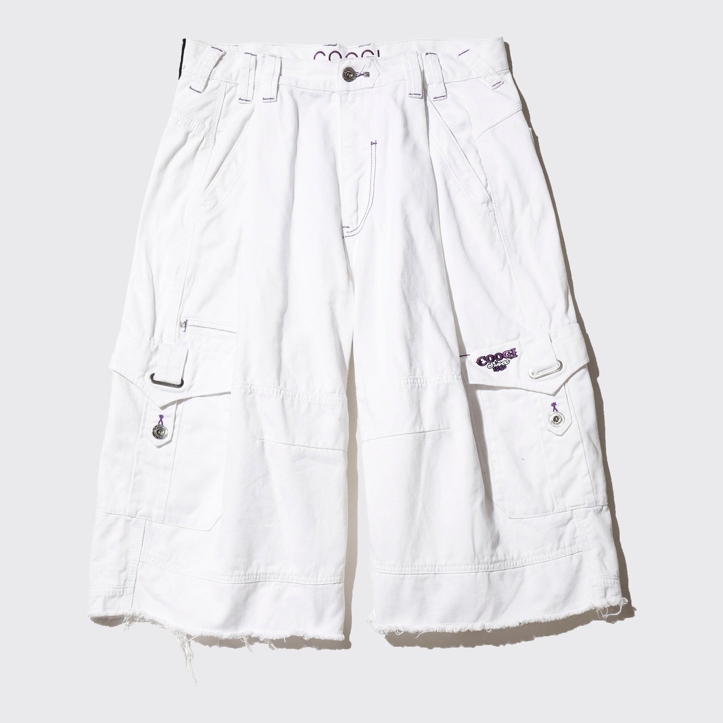 vintage coogi wide leg cargo shorts