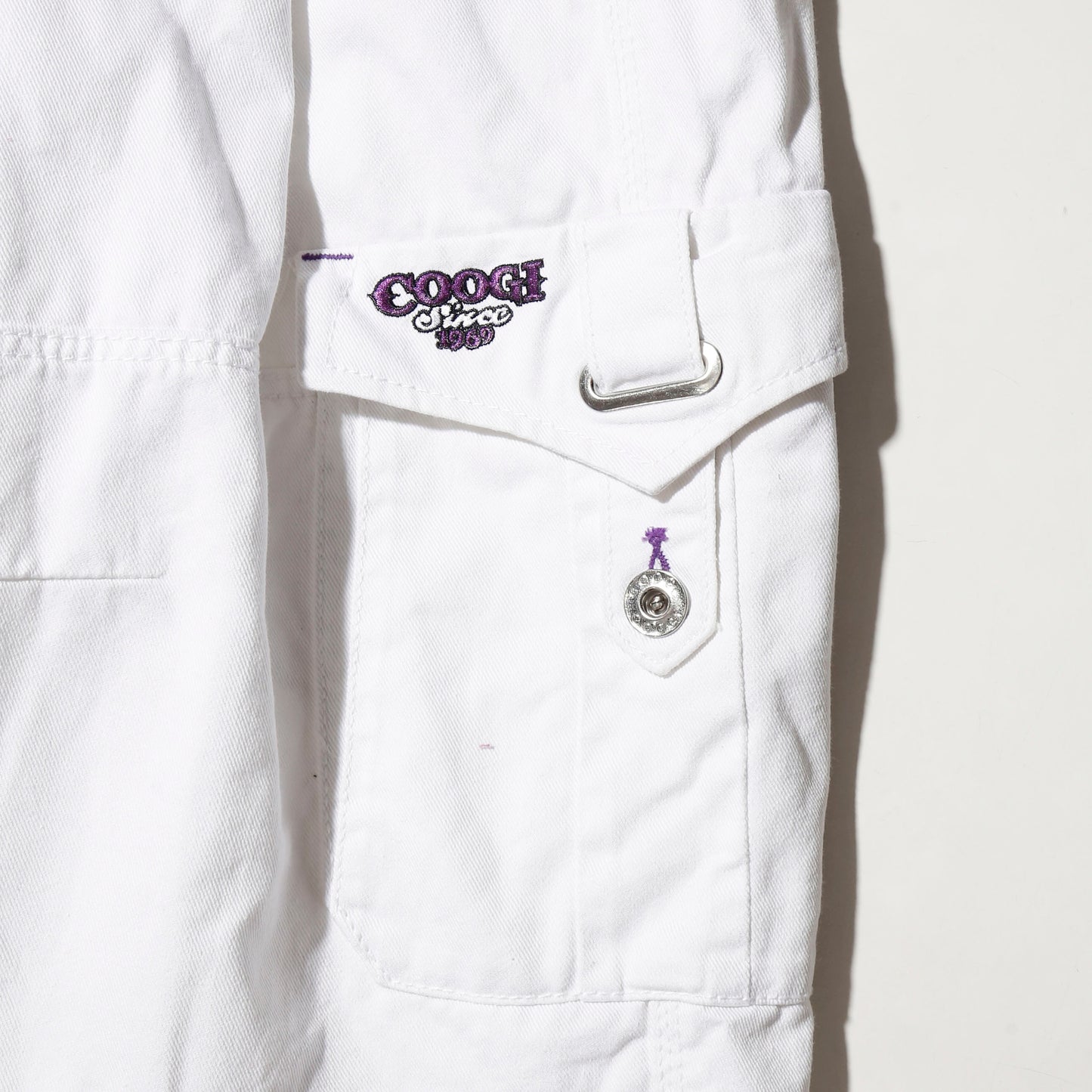 vintage coogi wide leg cargo shorts