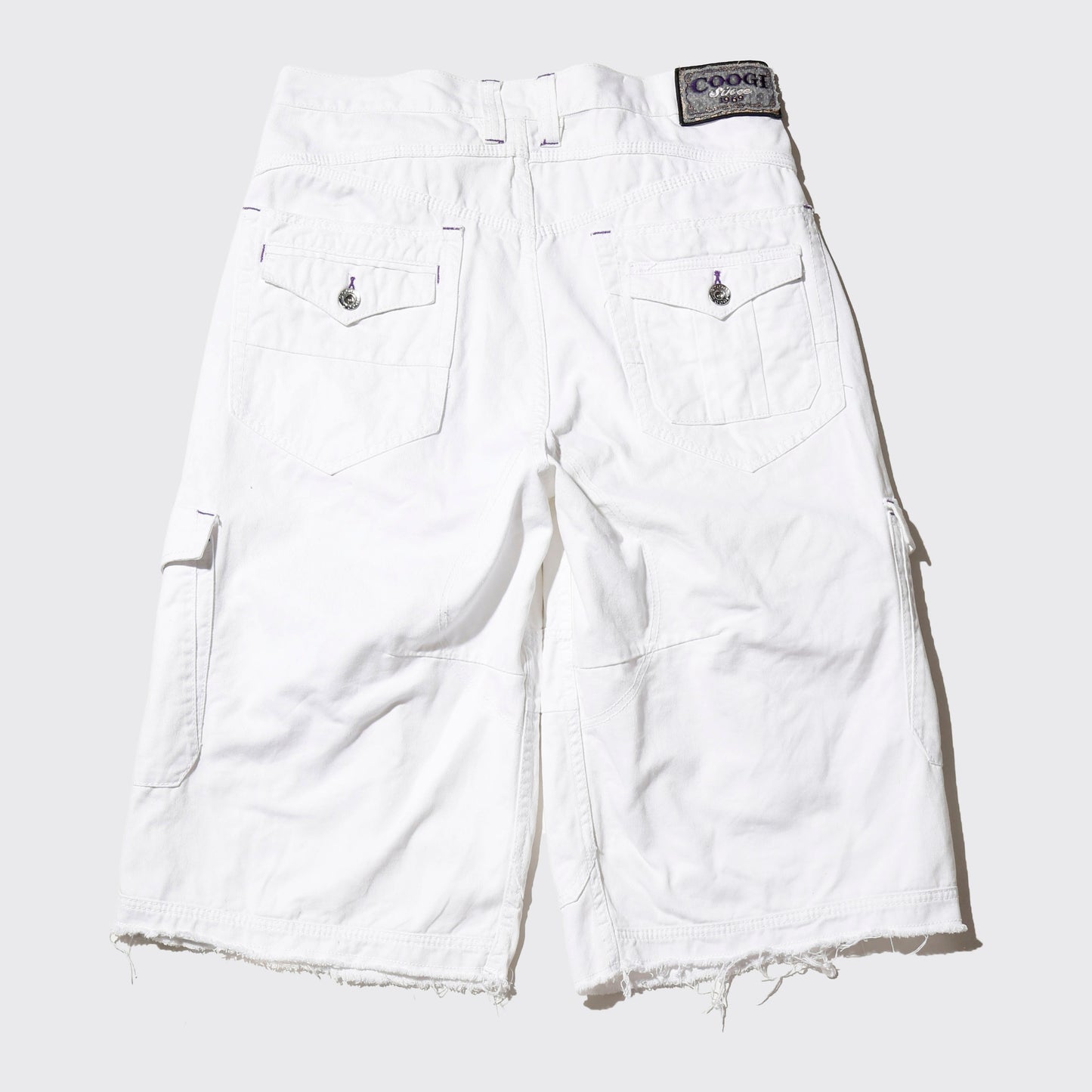 vintage coogi wide leg cargo shorts