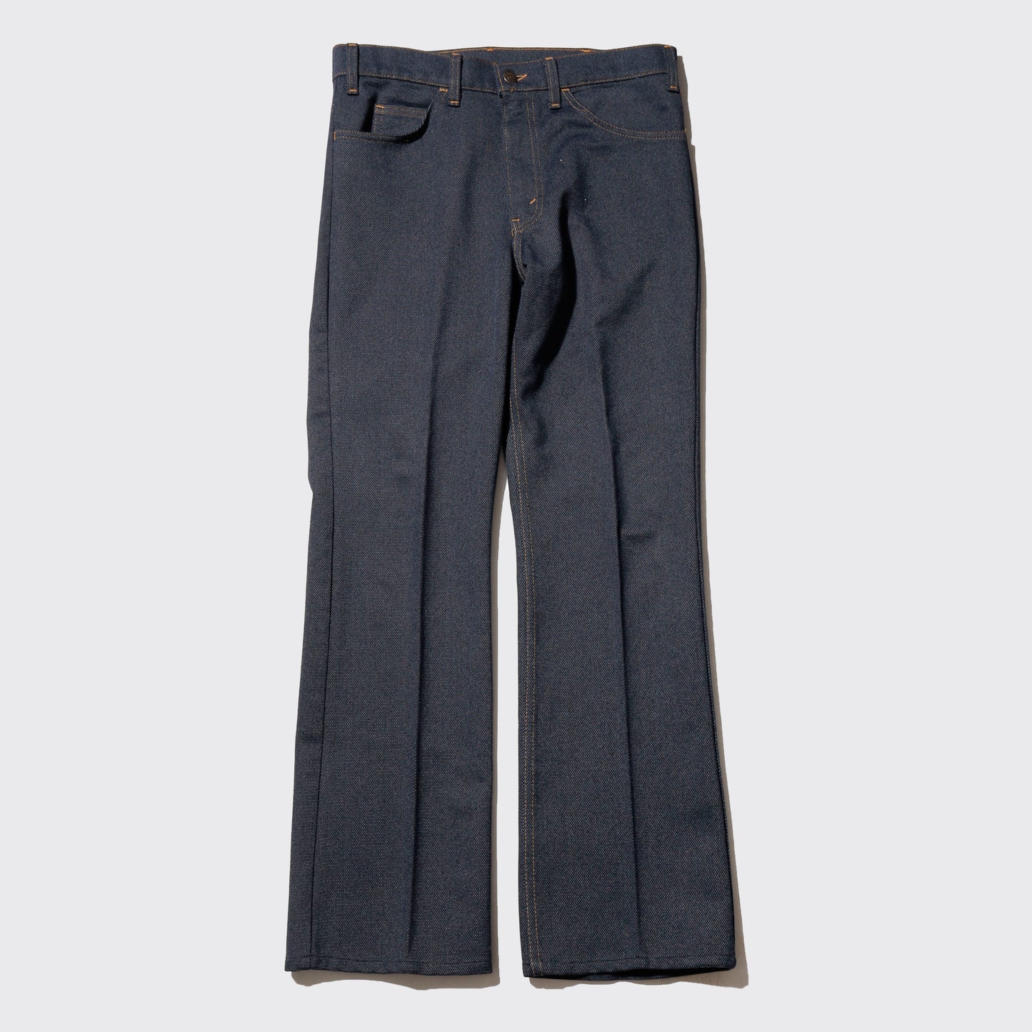vintage 70's levi's poly 5p flare trousers