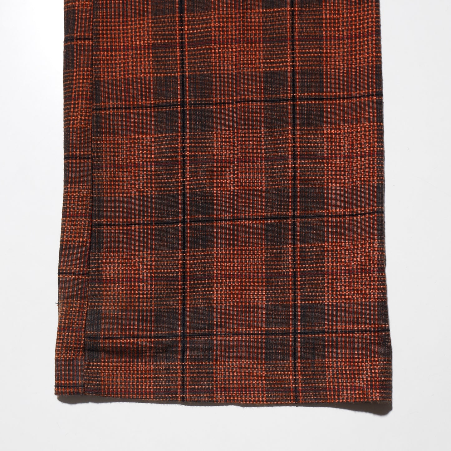 vintage row rise check flare slacks