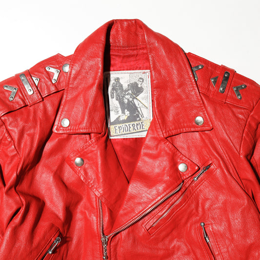 *one-off euro hybrid leather riders jacket