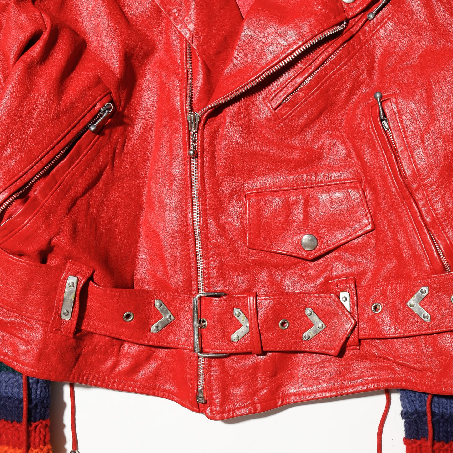 *one-off euro hybrid leather riders jacket