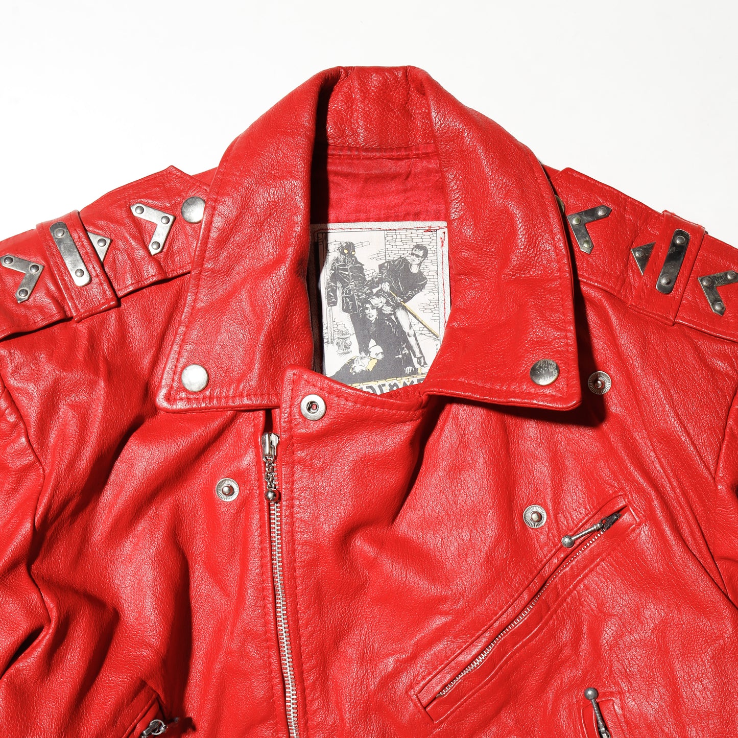 *one-off euro hybrid leather riders jacket