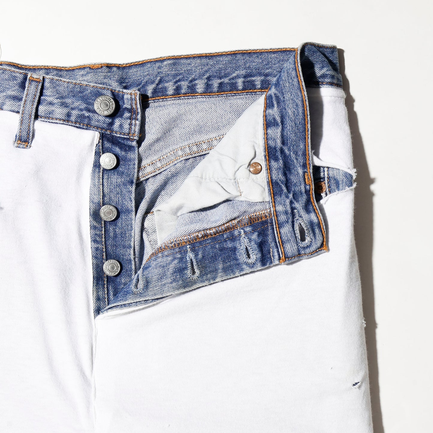 *one-off broken layered trousers