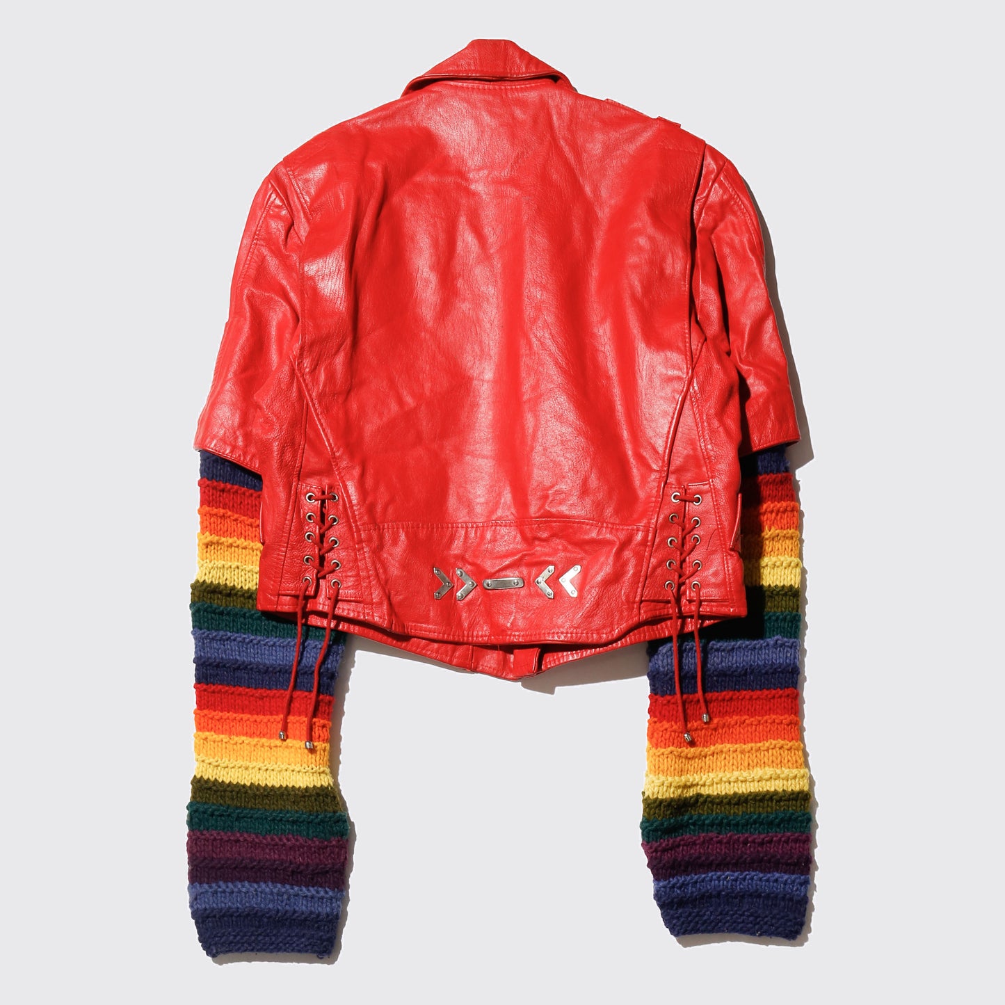 *one-off euro hybrid leather riders jacket