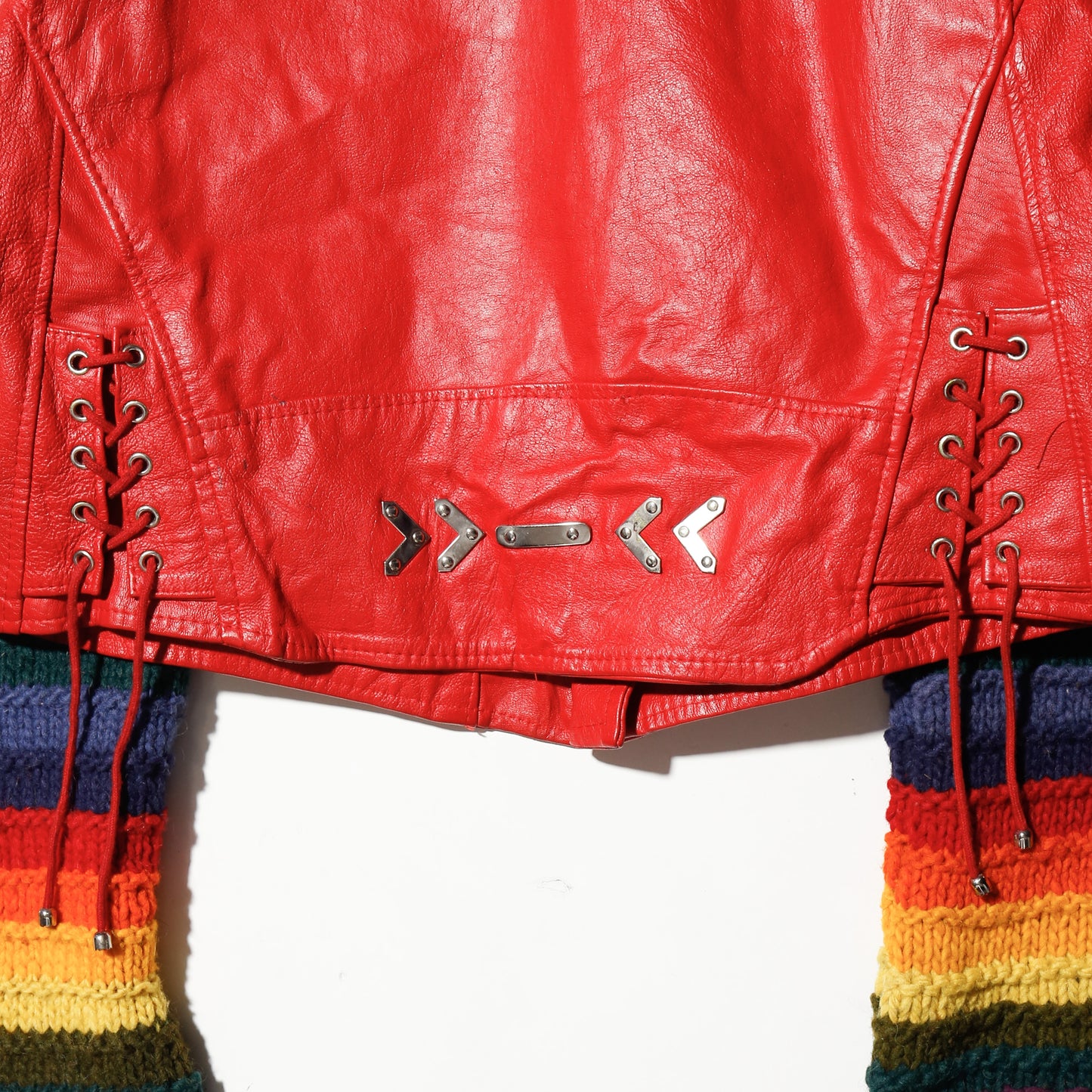 *one-off euro hybrid leather riders jacket