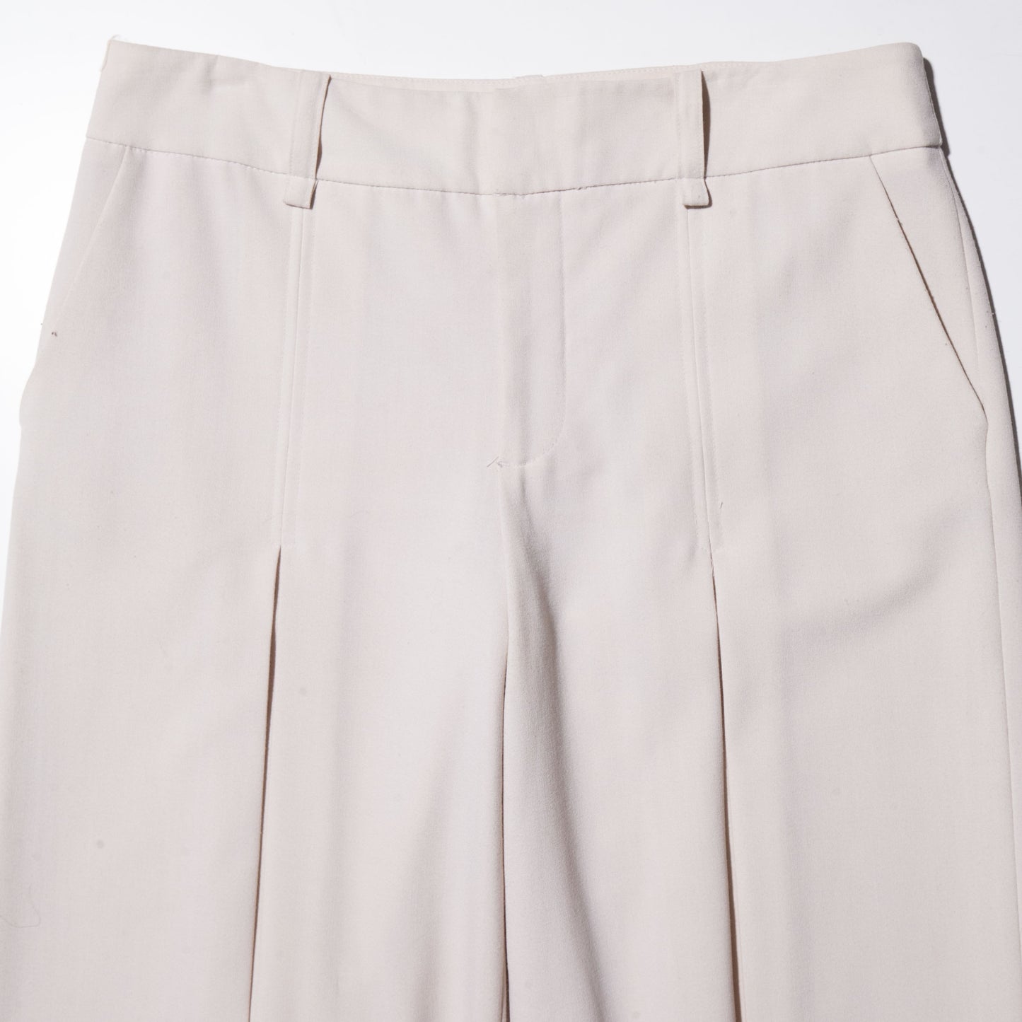vintage center tuck cropped slacks