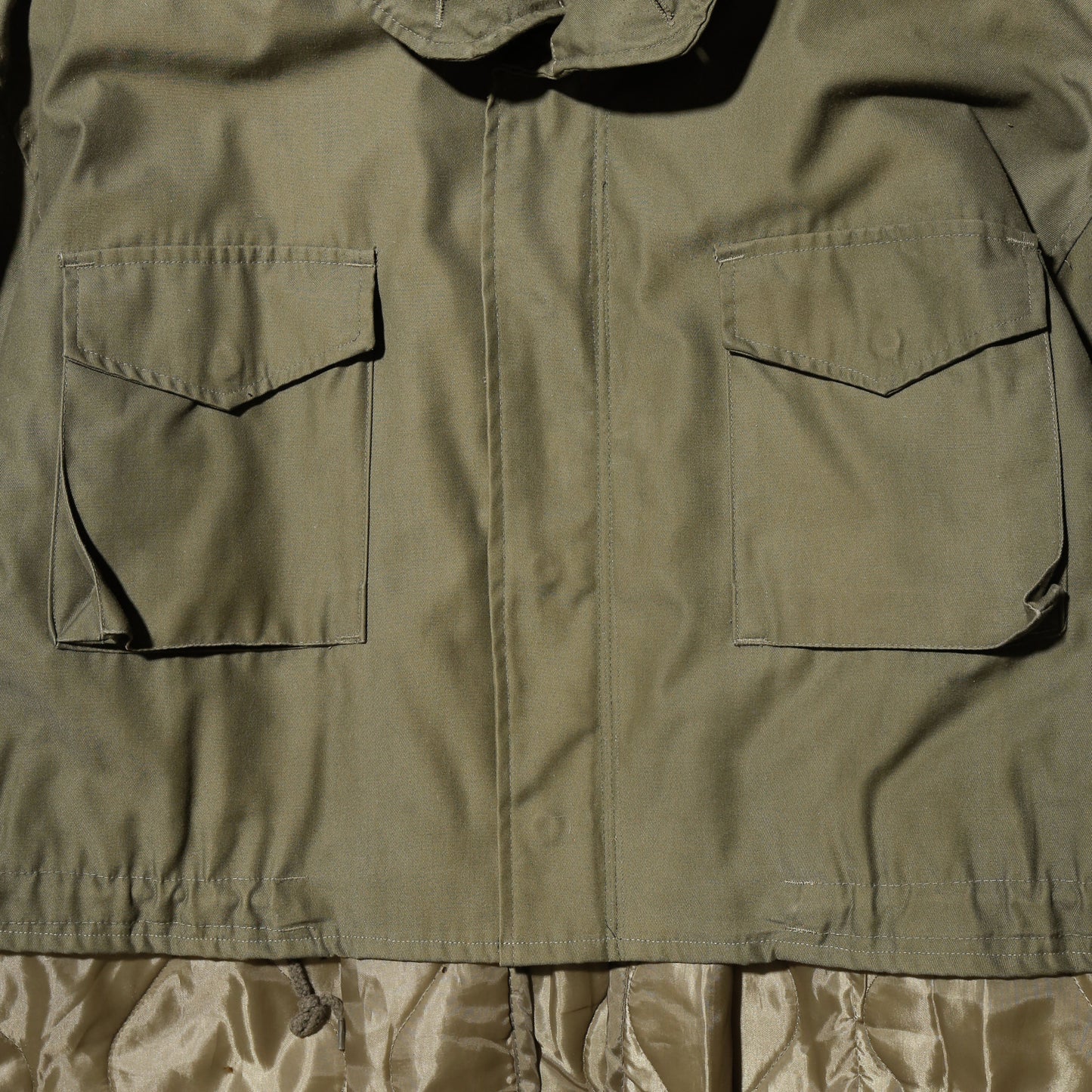 *one-off with muffler cropped field jacket , detachable liner