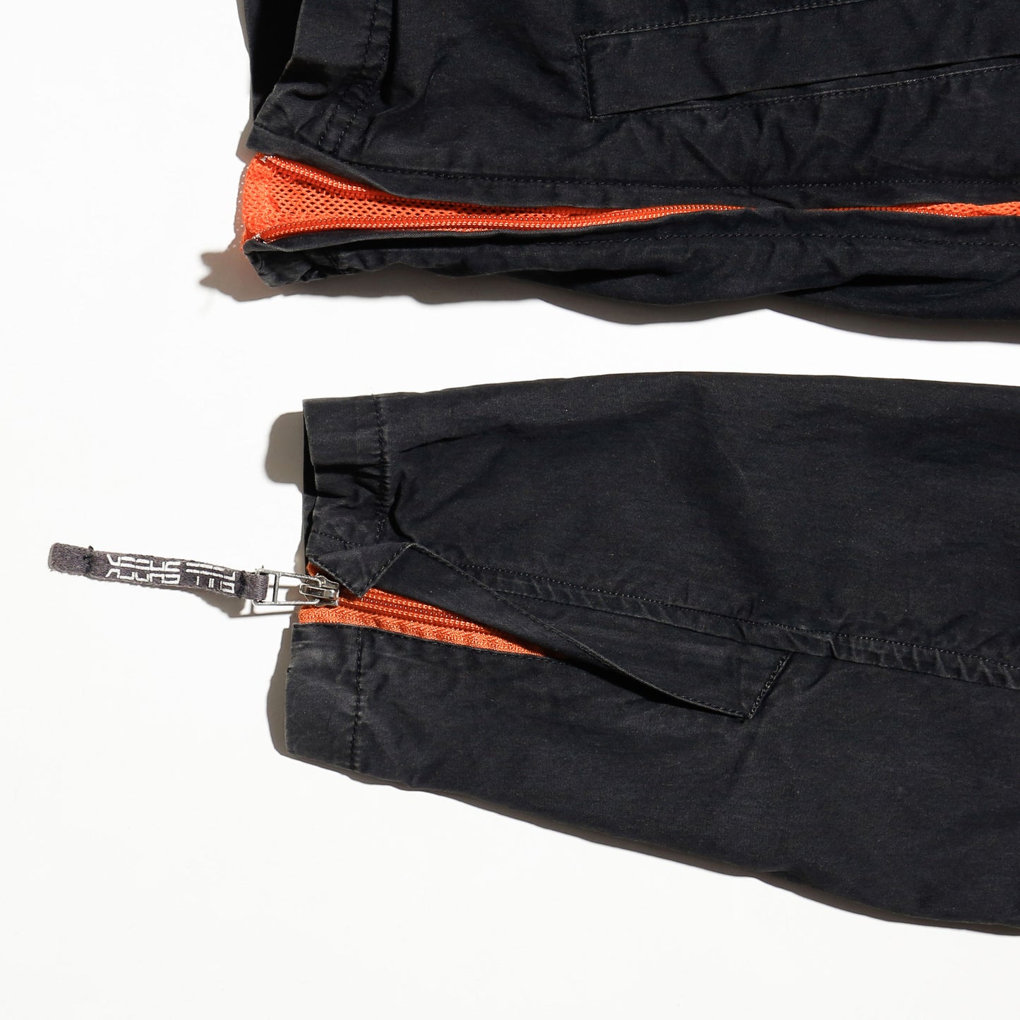 vintage gimmick techno jacket, hood strange