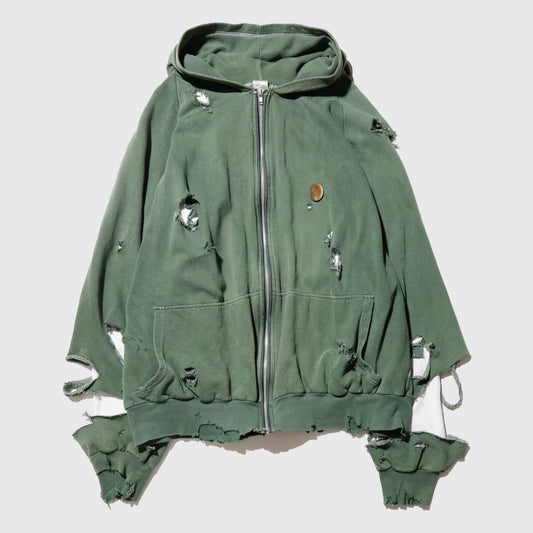*one-off broken hoodie , thermal lining ,with kapper badge