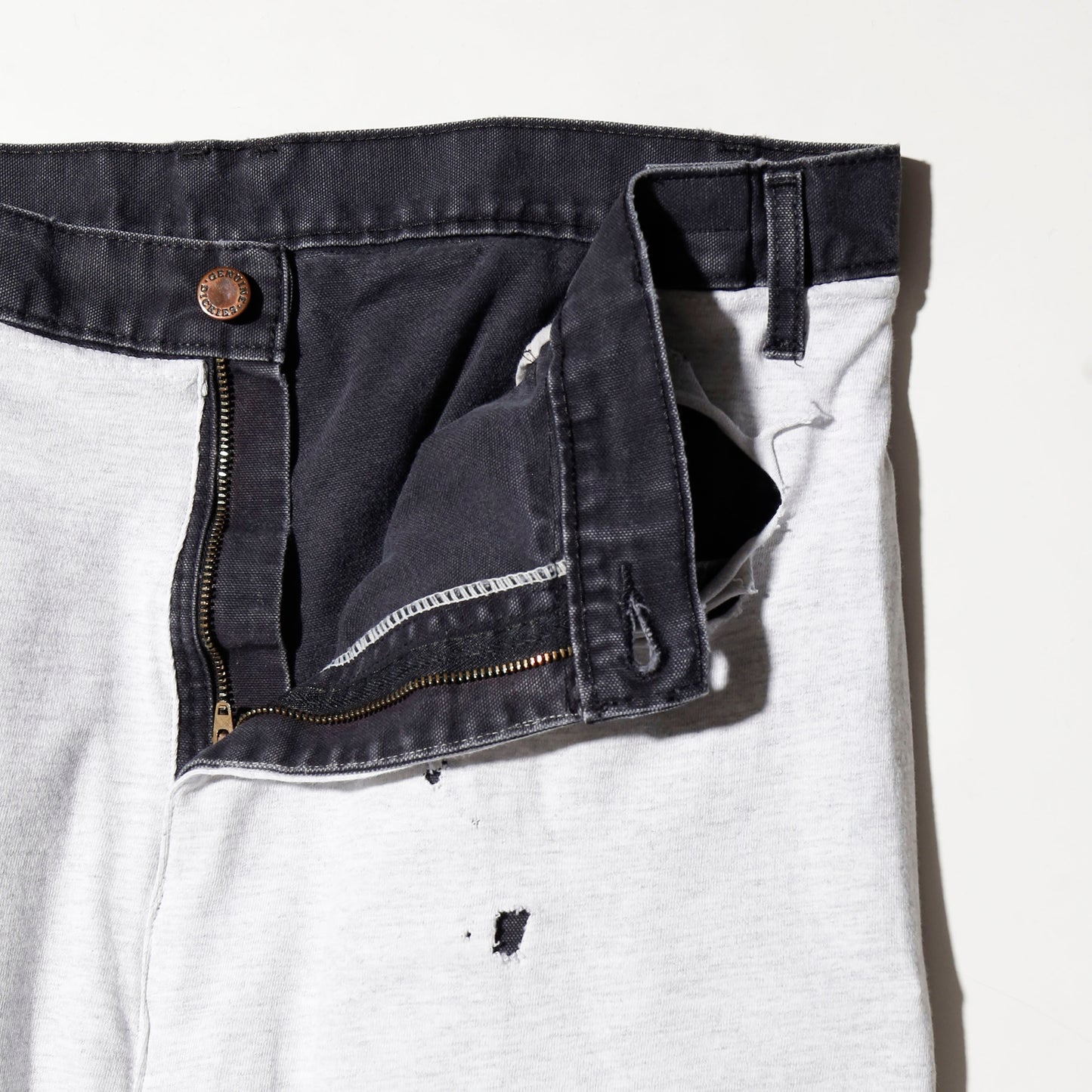 *one-off broken layered trousers