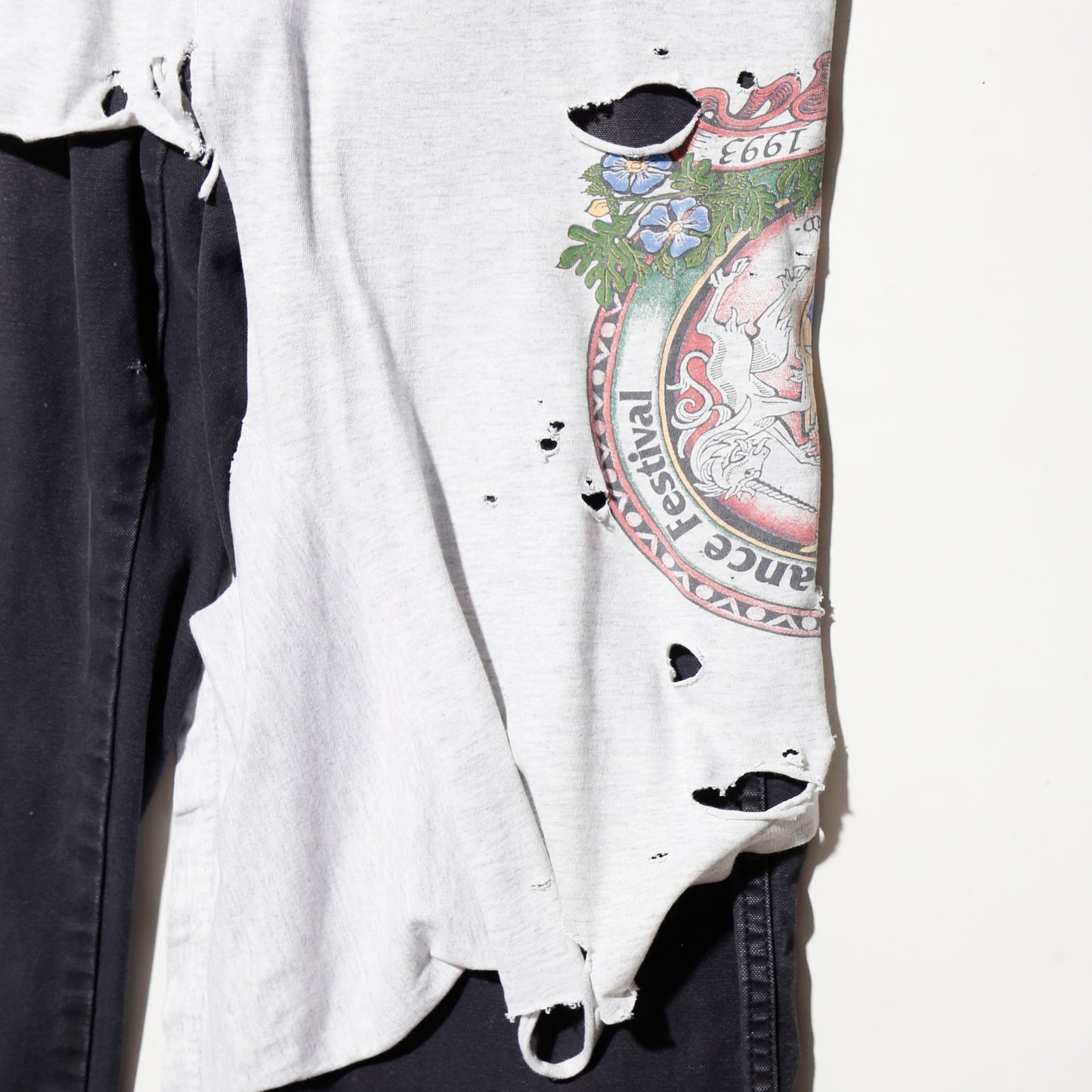 *one-off broken layered trousers