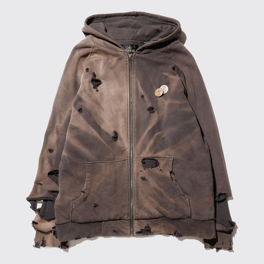 *one-off dust broken hoodie , thermal lining , with kapper badge