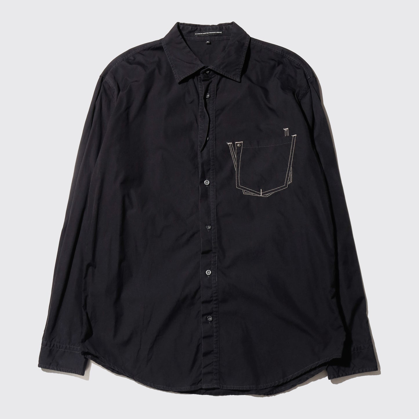 vintage Le Jeande MARITHÉ + FRANÇOIS GIRBAUD double frame pocket shirt