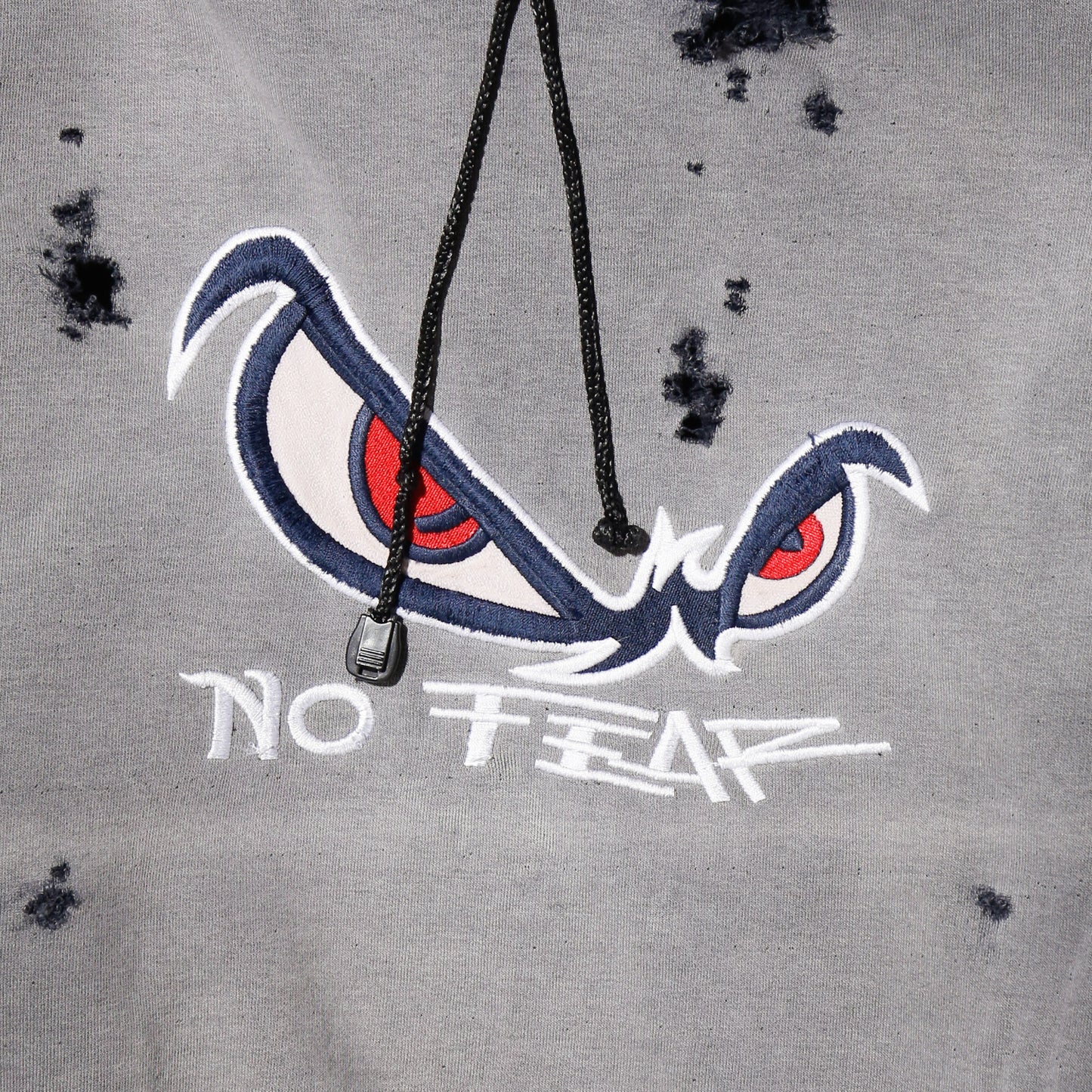 *one-off 90's no fear broken hoodie