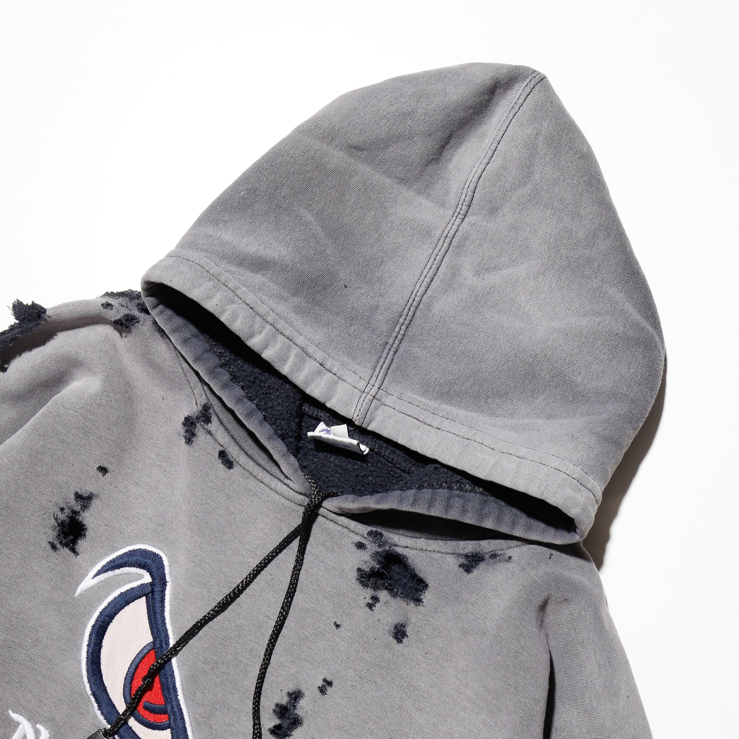 *one-off 90's no fear broken hoodie