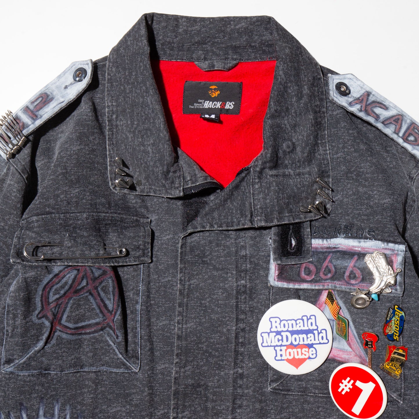 vintage anarchy custom aviator jacket