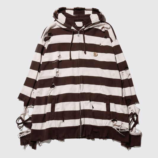 *one-off broken border hoodie , thermal lining , with kapper badge